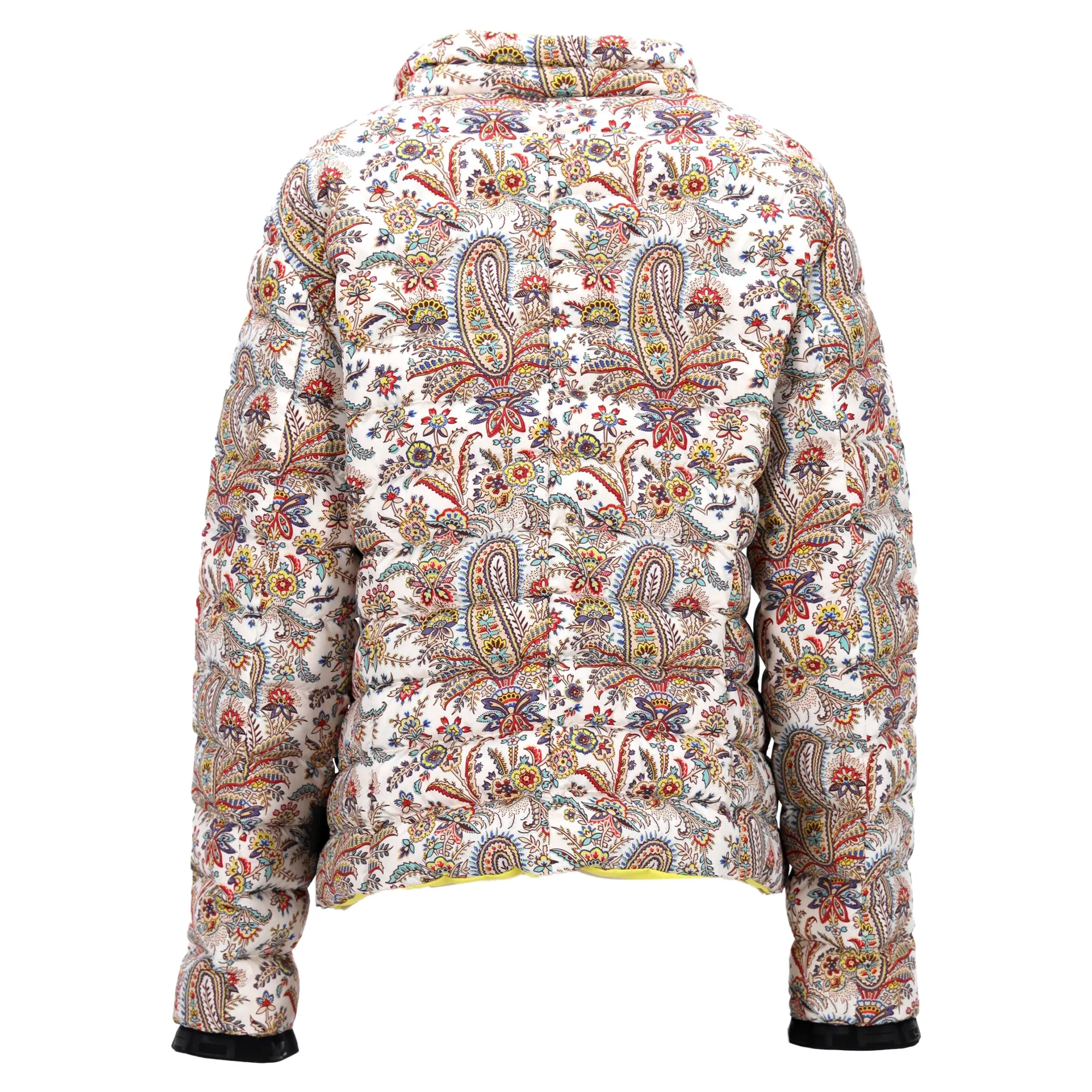 Etro Paisley-Print Down Puffer Jacket in Multicolor Polyester