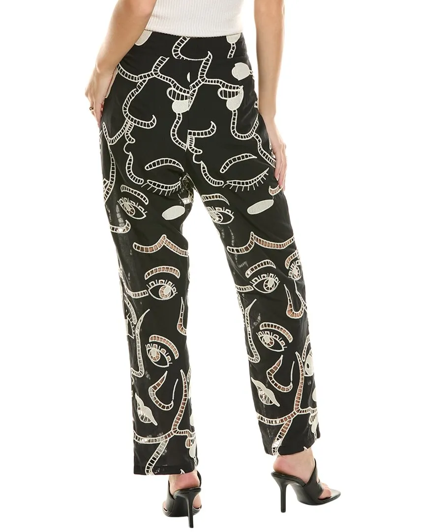 FARM Rio Embroidered Eyelet Pant