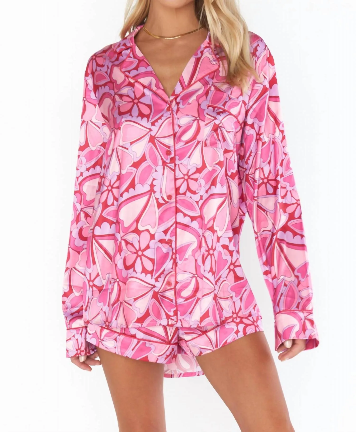 Favorite Candy Heart Pj Set In Candy Hearts