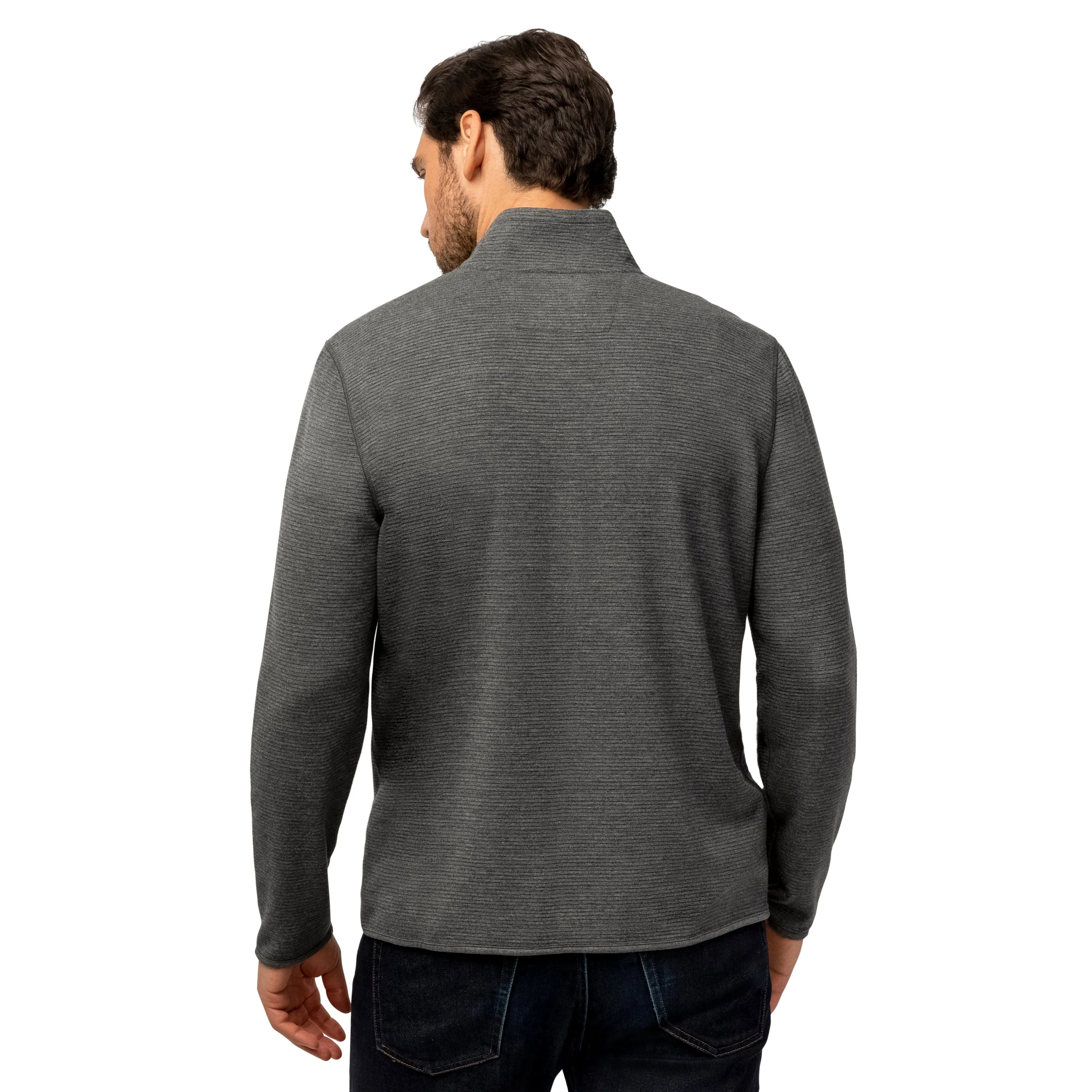 Free Country Men's Altitude Quilt Long Sleeve 1/2 Zip Mock Neck Shirt