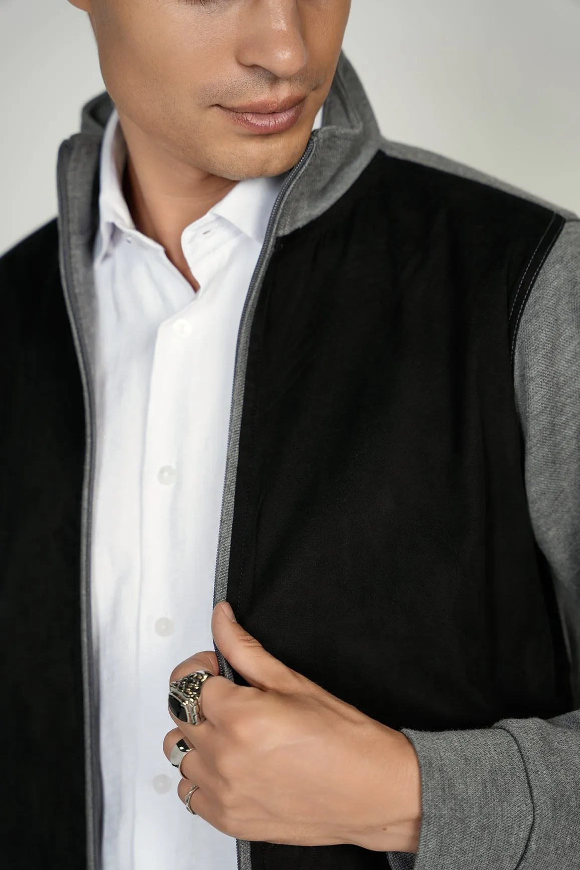 Grey Suede Jacket
