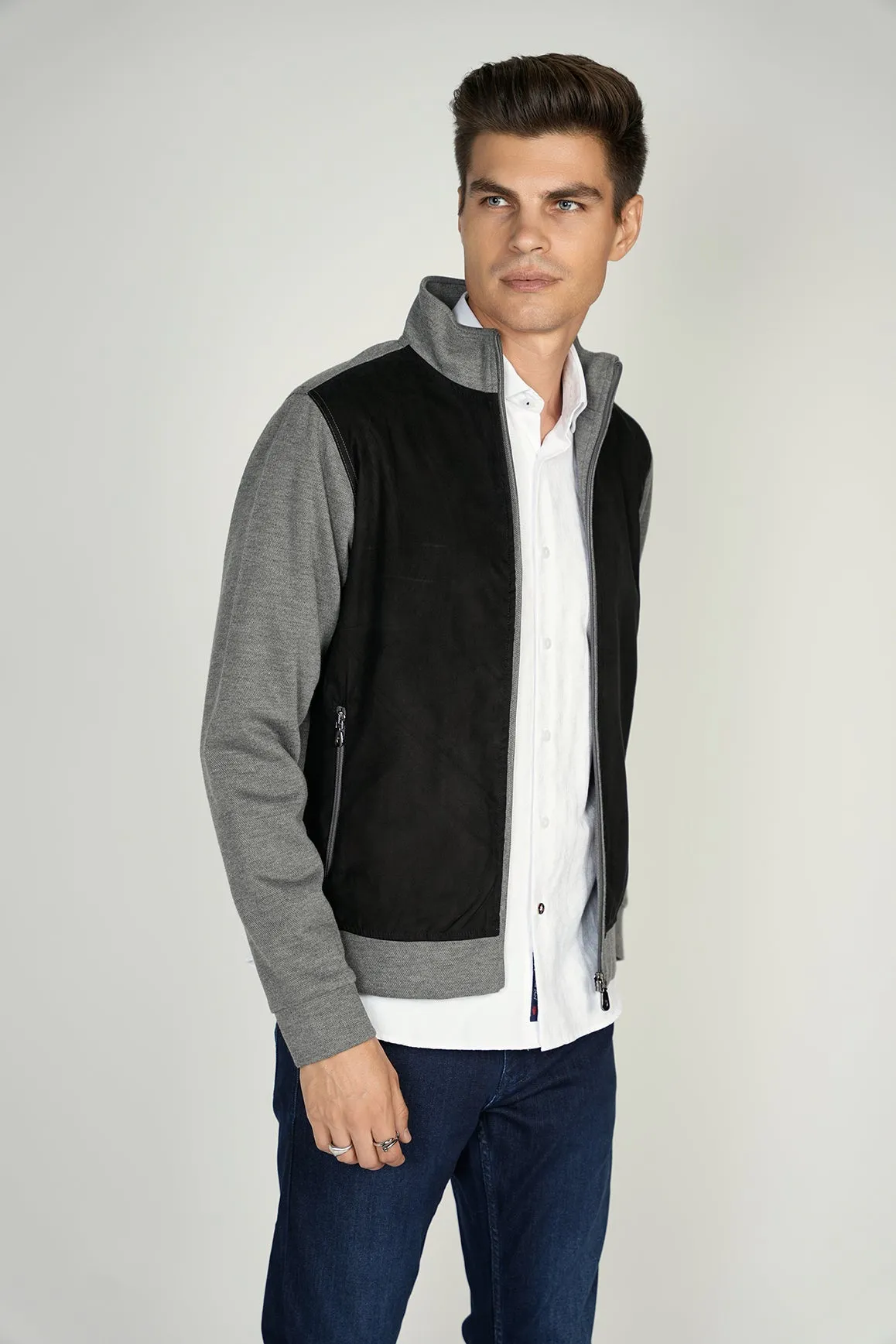 Grey Suede Jacket