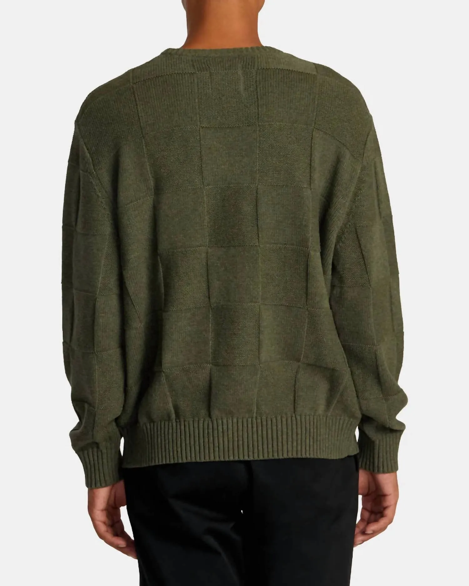 Hi Grade Boro Sweater In Olive Heather