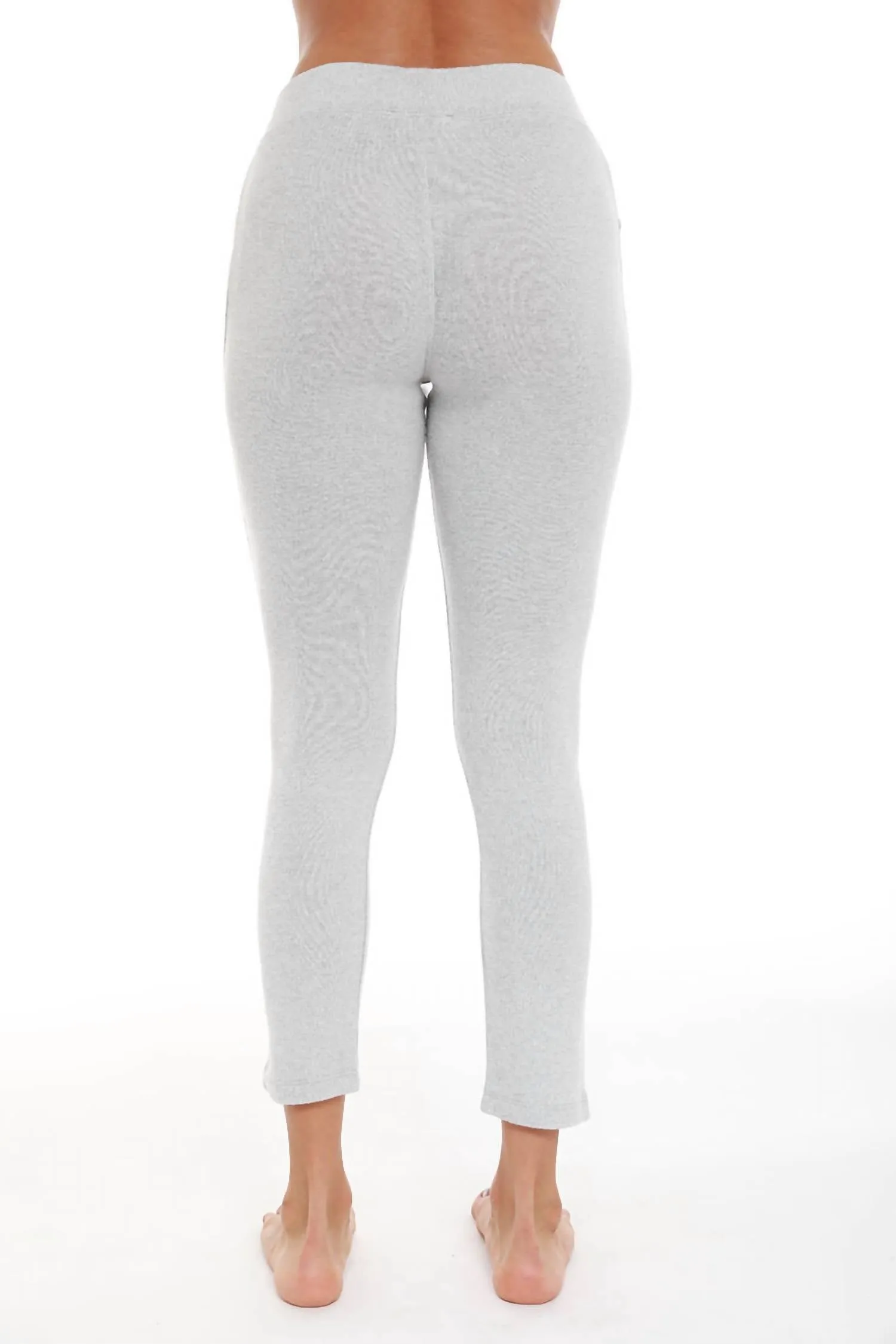 High Rise Capri In Grayblue