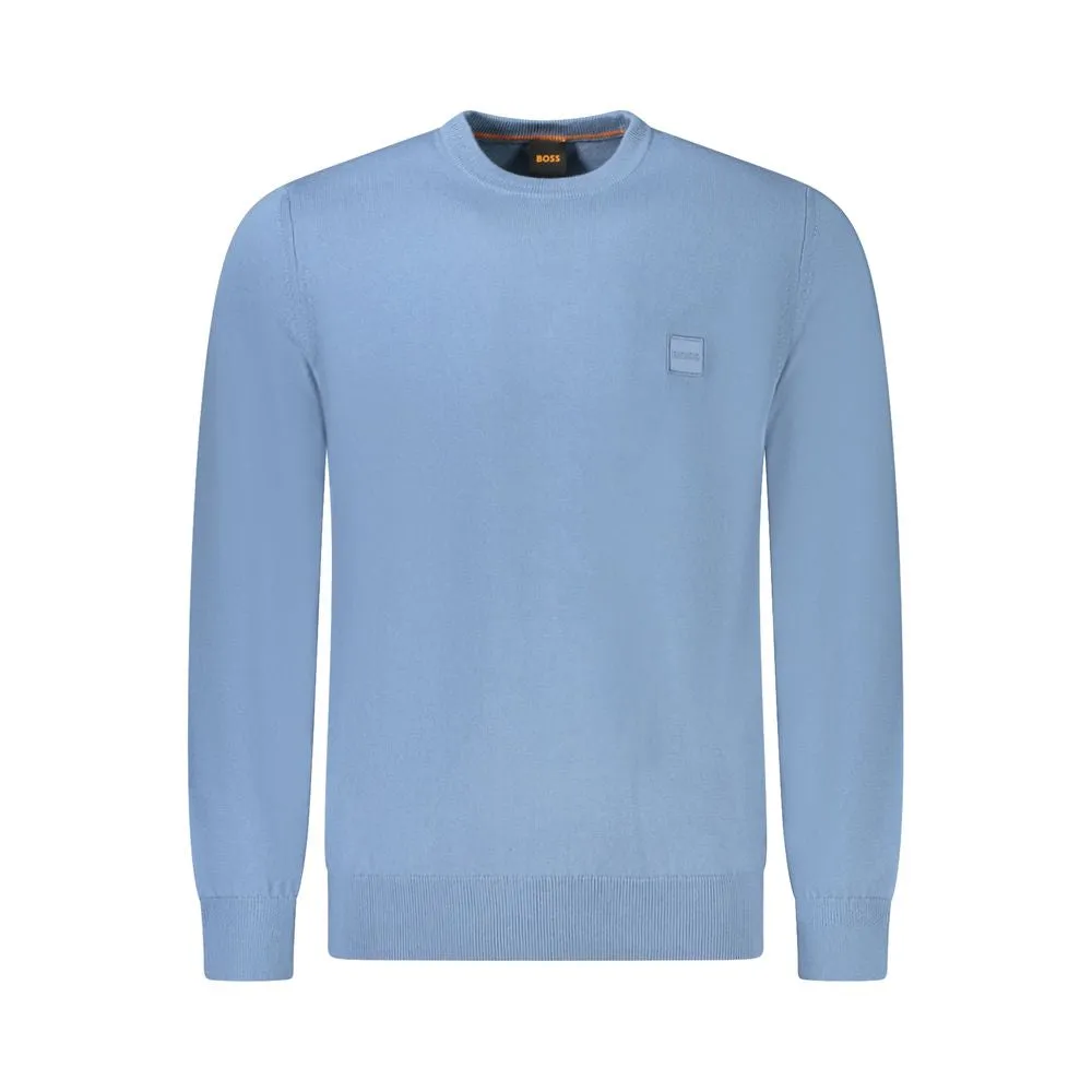Hugo Boss blue Cotton Men Men's Sweater