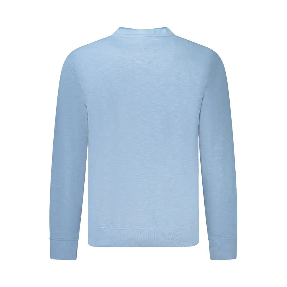 Hugo Boss blue Cotton Men Men's Sweater