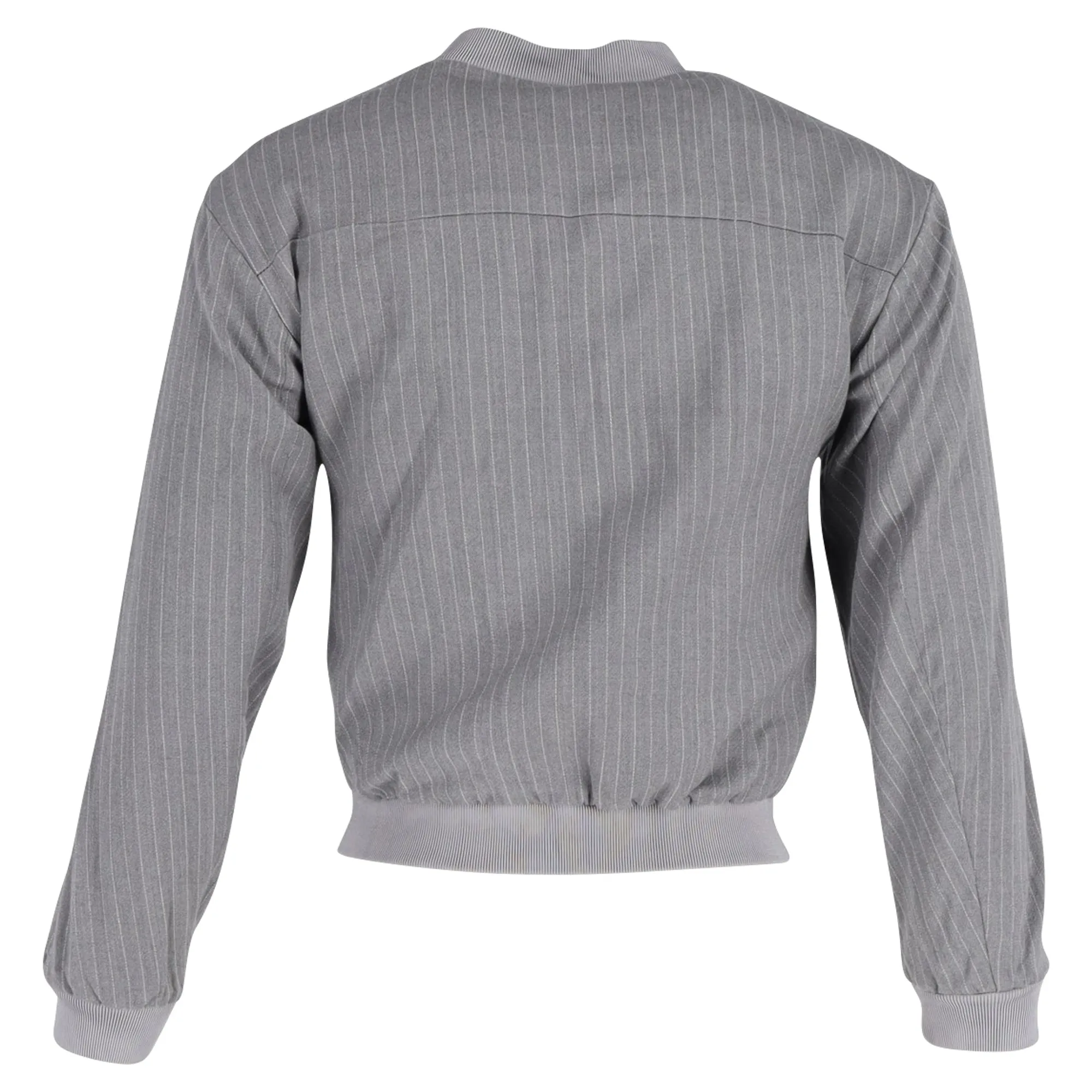 Hugo Boss Full Zip Bomber Jacket in Grey Wool