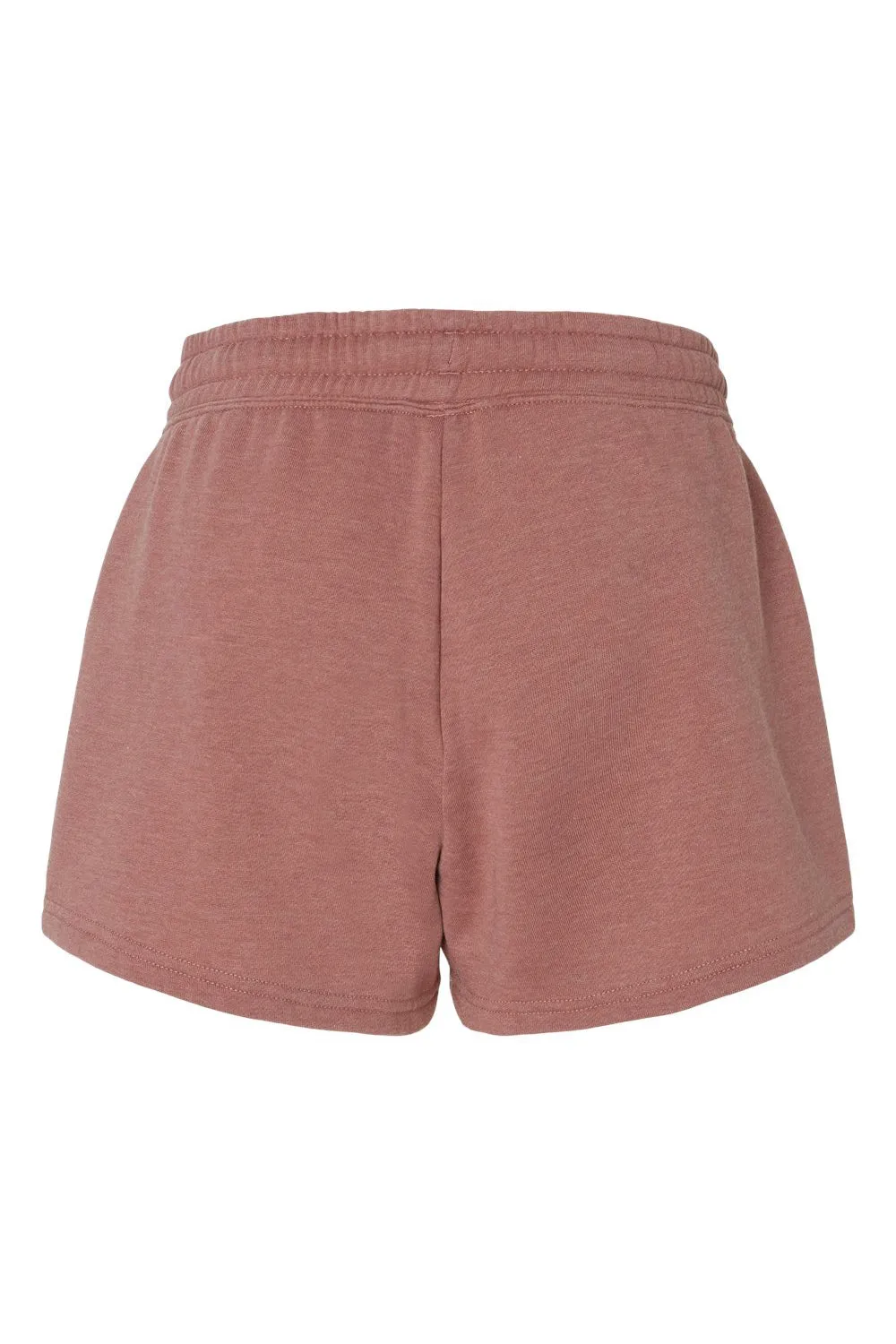 Independent Trading Company Womens California Wave Wash Fleece Shorts w/ Pockets - Dusty Rose