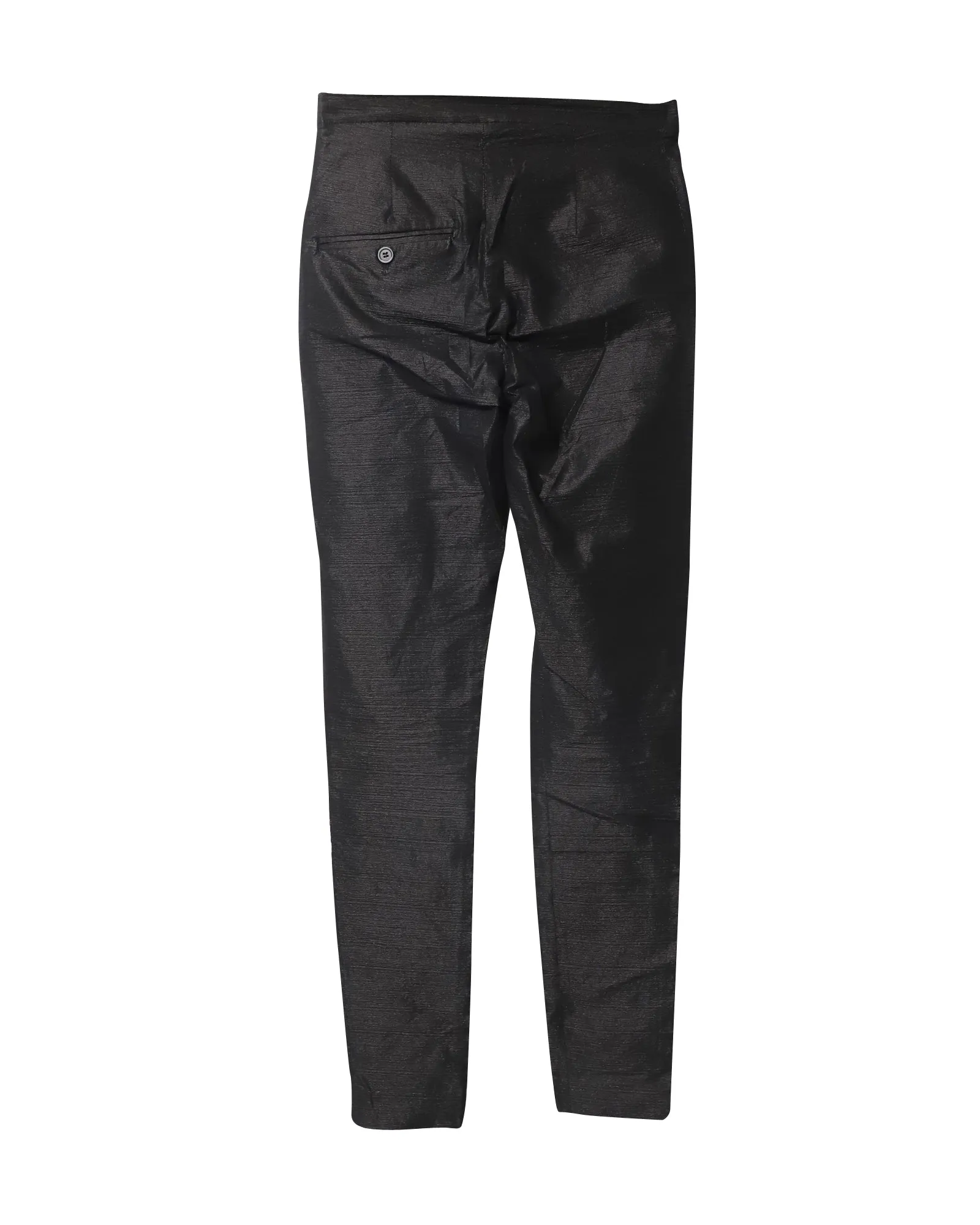 Isabel Marant Shimmering Skinny Pants in Black Polyamide