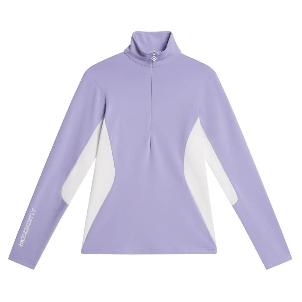 J.Lindeberg Coockies Mid Layer Golf Pullover Sweet Lavender - FW23 Women