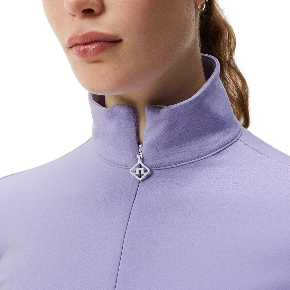 J.Lindeberg Coockies Mid Layer Golf Pullover Sweet Lavender - FW23 Women
