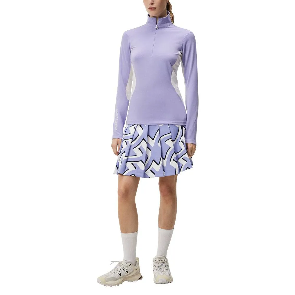 J.Lindeberg Coockies Mid Layer Golf Pullover Sweet Lavender - FW23 Women