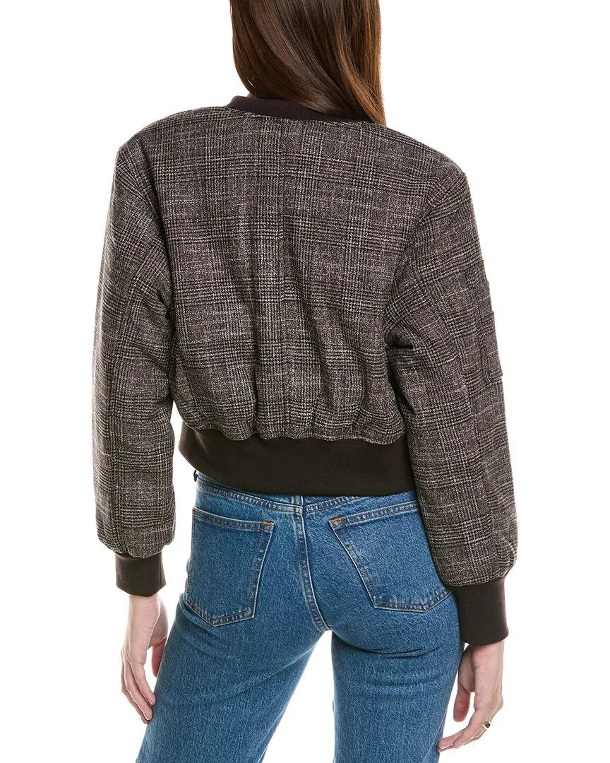 Kenneth Cole Cropped Bomber Jacket