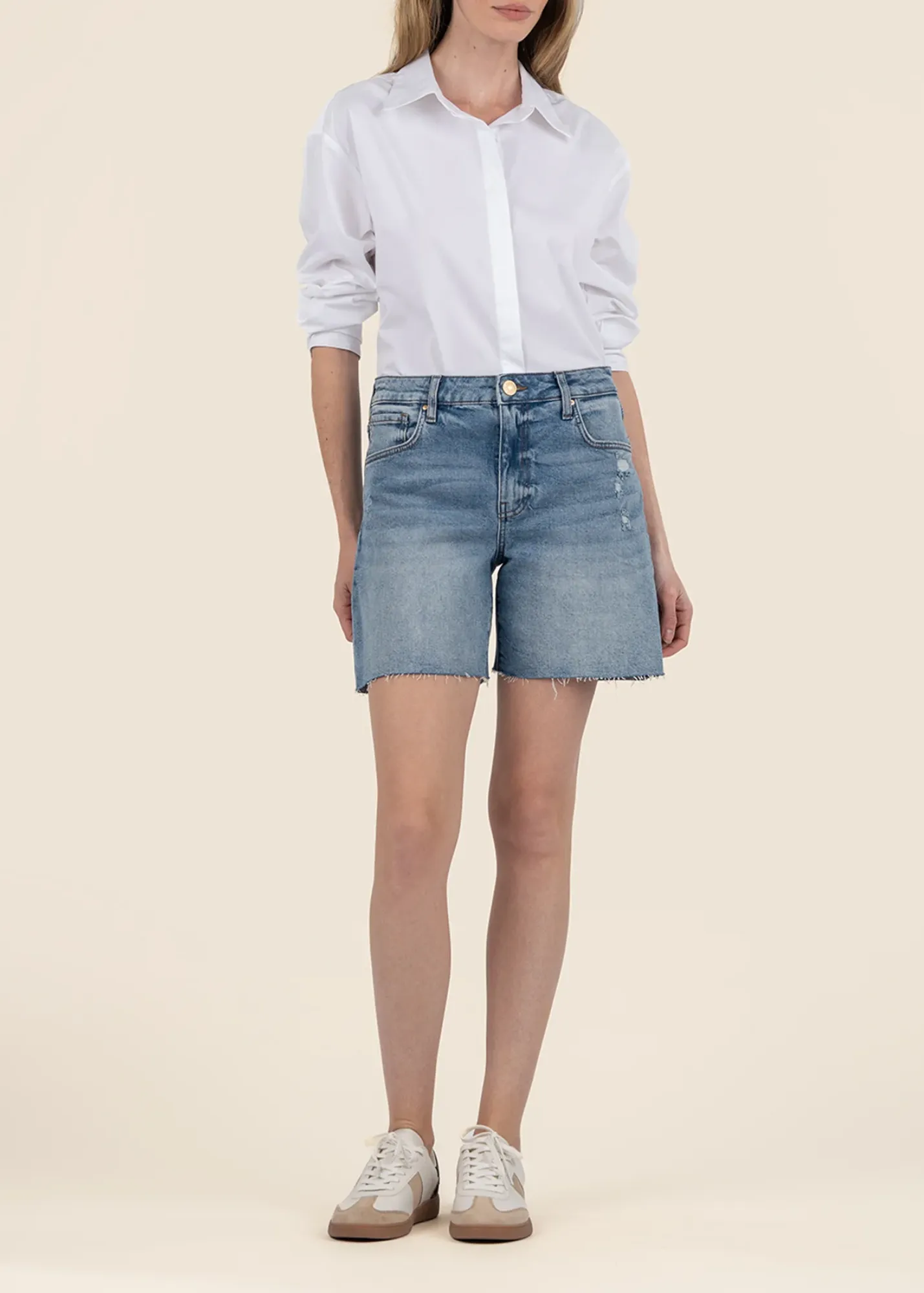 Kut From the Kloth Hailey High Rise Short w/ Raw Hem