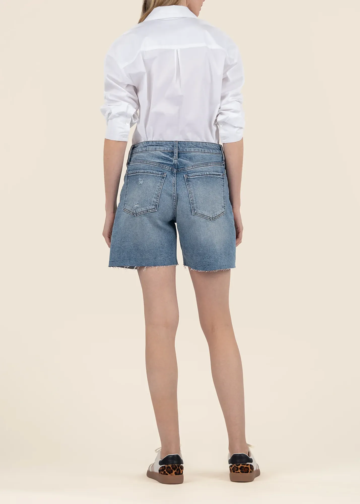 Kut From the Kloth Hailey High Rise Short w/ Raw Hem