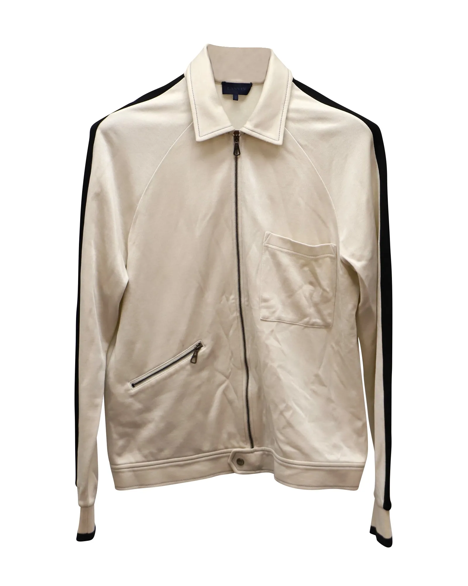 Lanvin Track Jacket in Beige Cotton