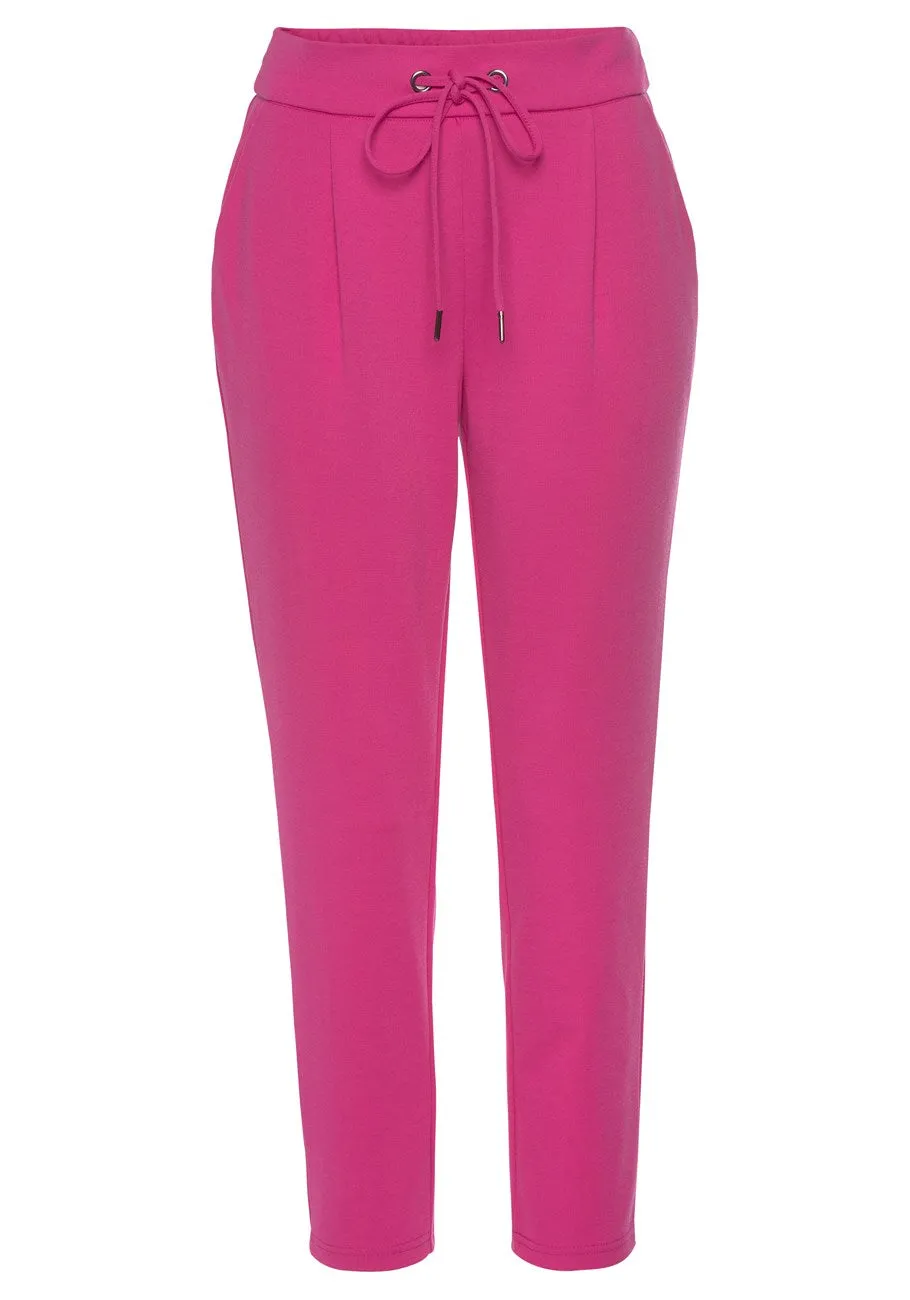 LASCANA Women's Drawstring Tapered Pants
