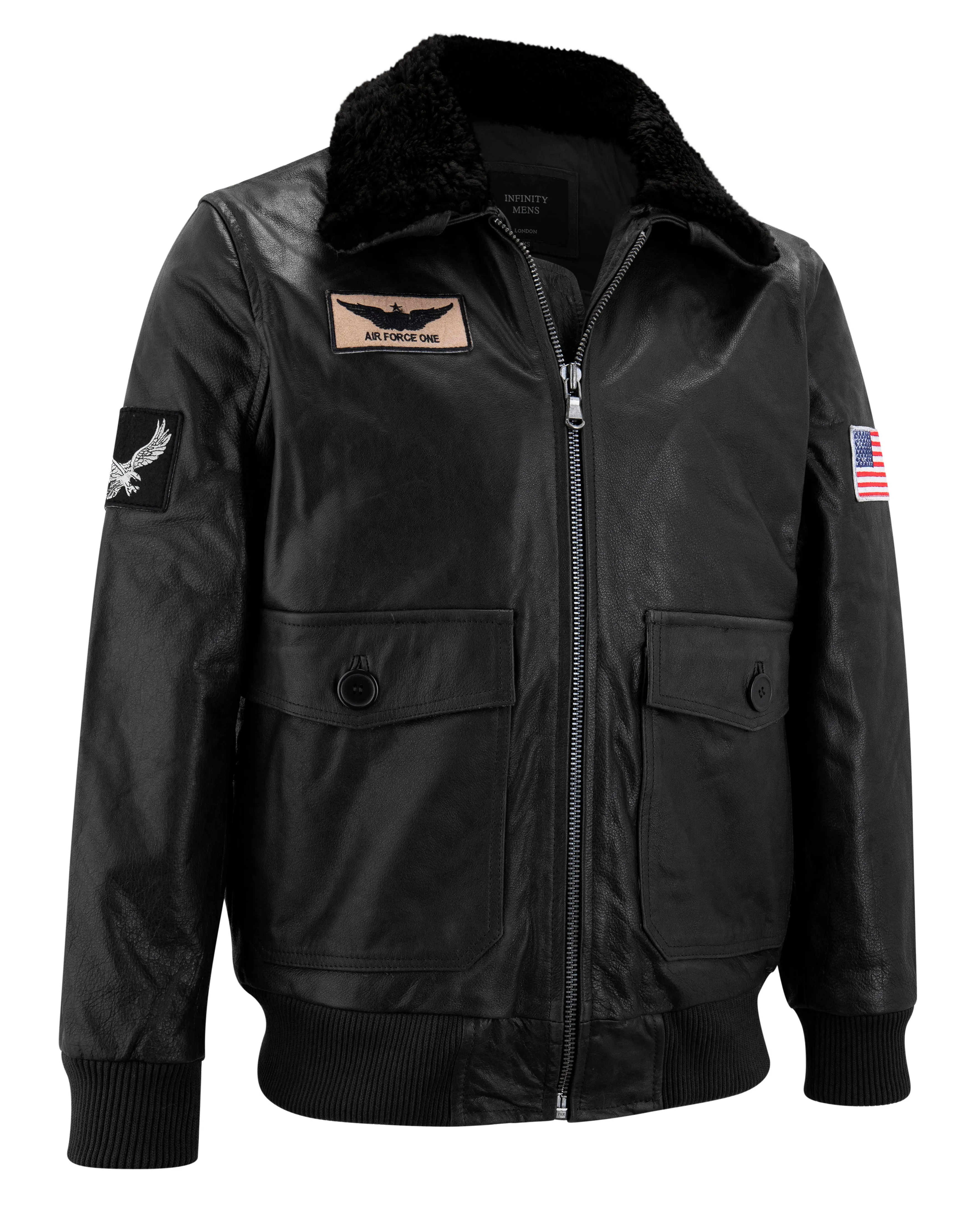 Leather Air Force Pilot Bomber Jacket