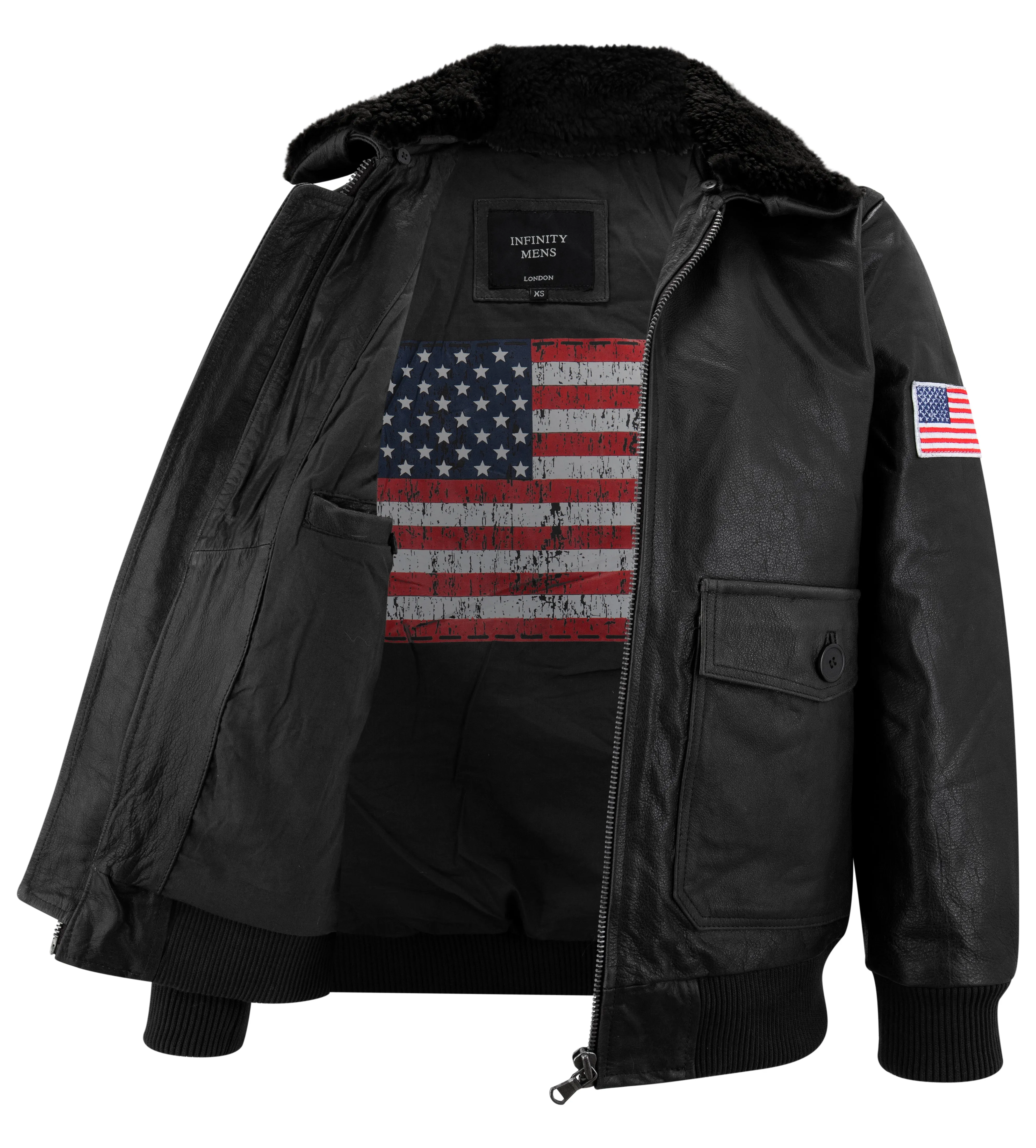 Leather Air Force Pilot Bomber Jacket