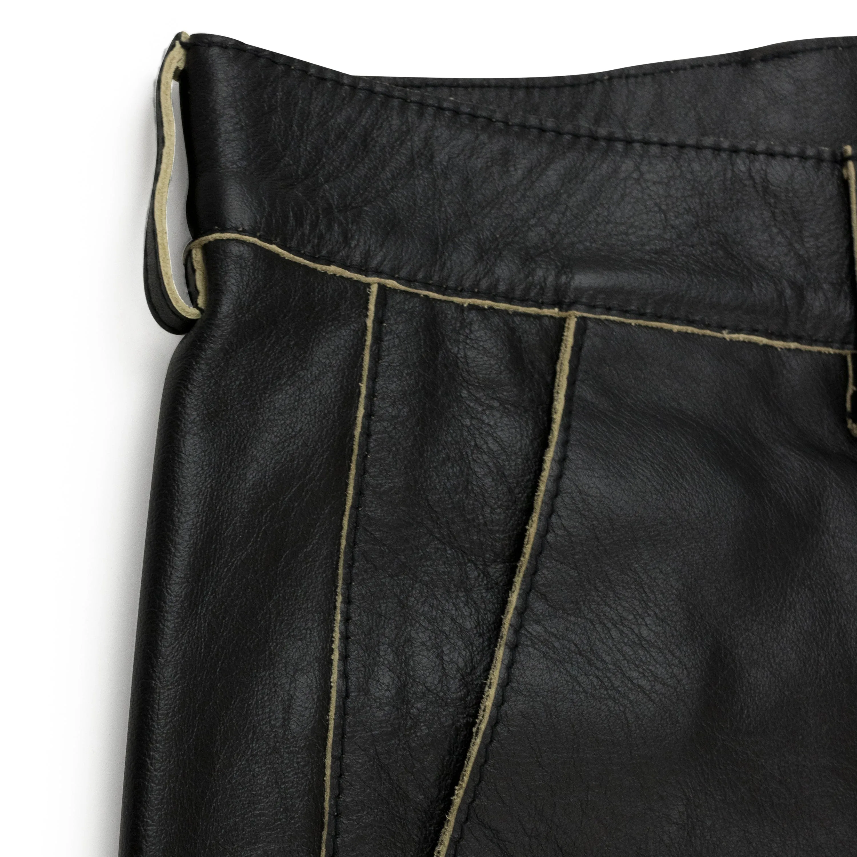 LEATHER RELAXED FIT LEATHER TROUSER