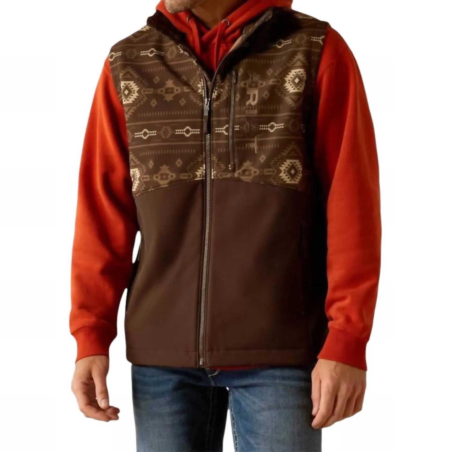 Logan Softshell Vest In Banyan Bark