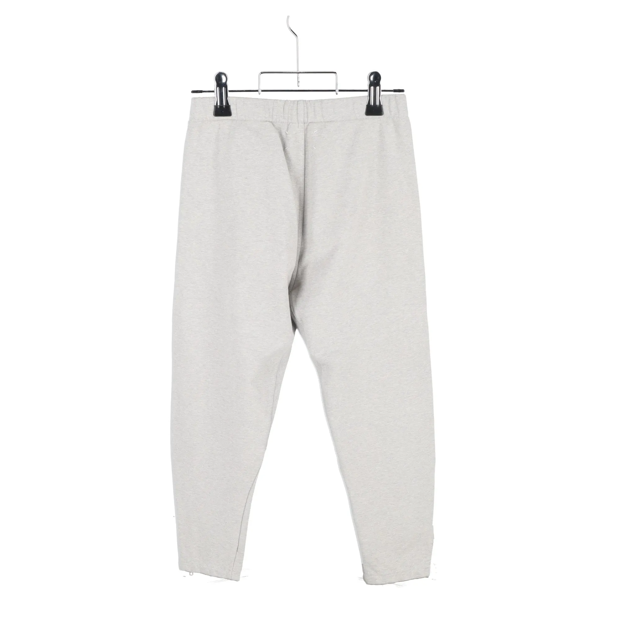 Maison Margiela Zipper Detail Track Pants in Grey Cotton