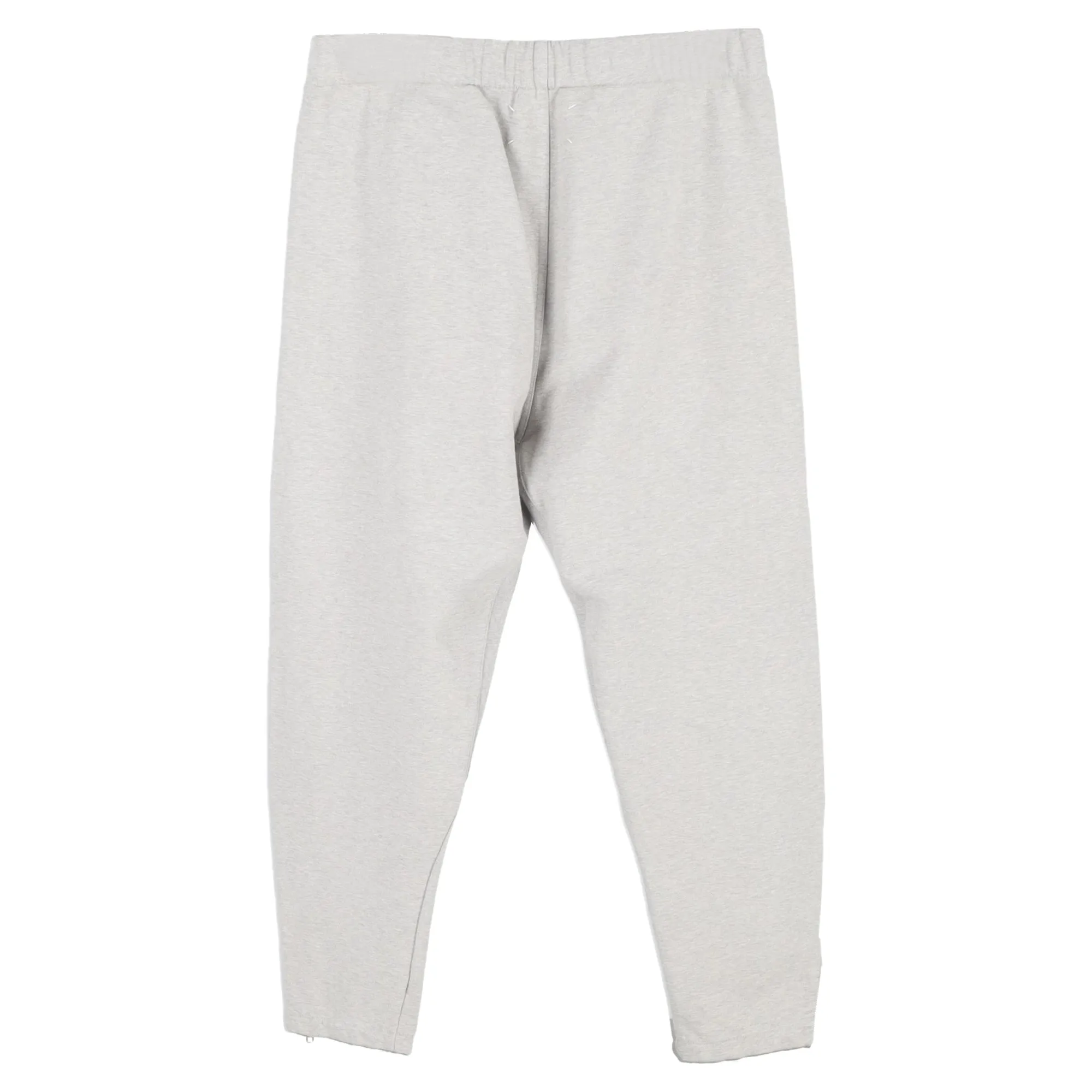 Maison Margiela Zipper Detail Track Pants in Grey Cotton