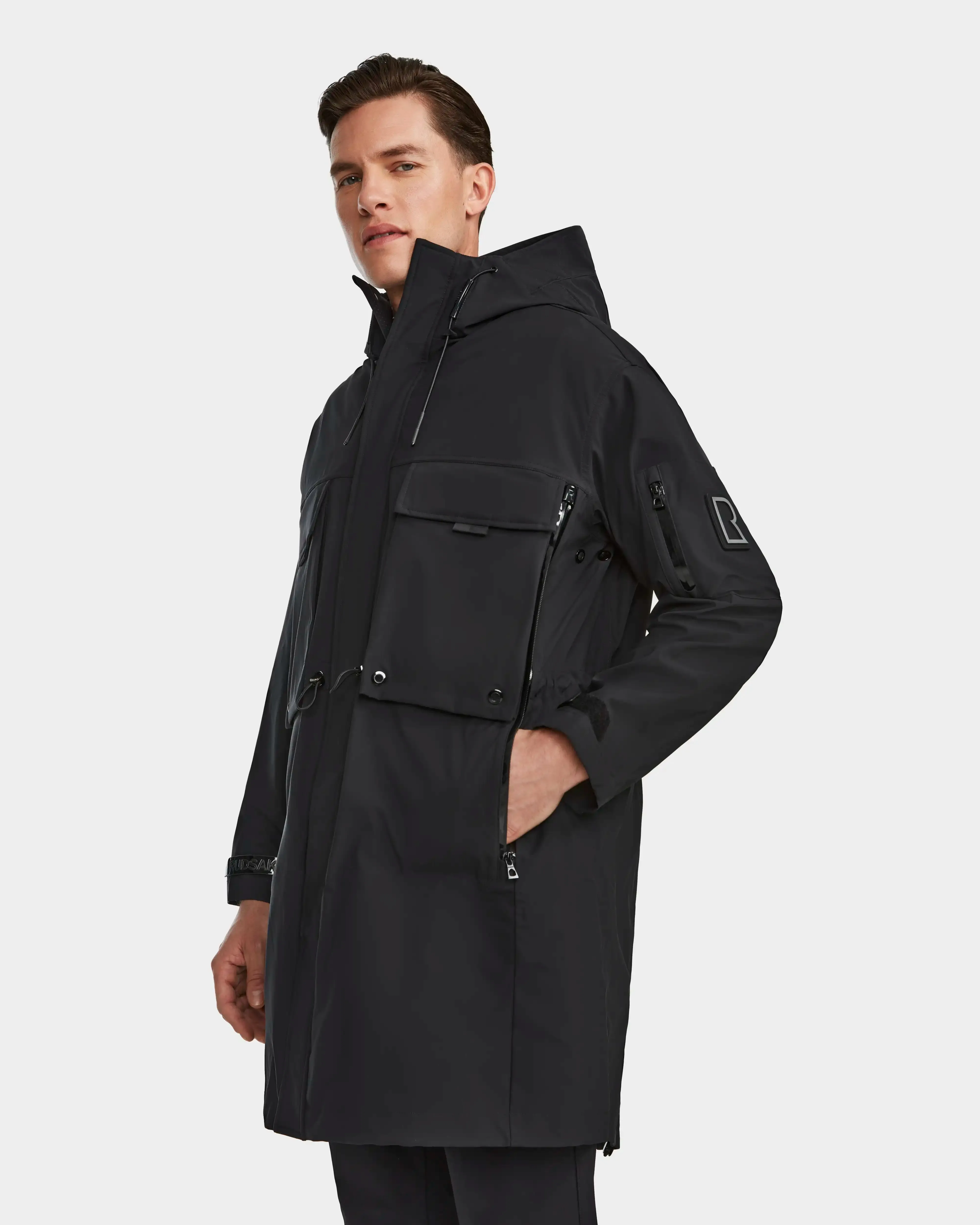 MELI UNISEX RECYCLED STORMSHELL 3-IN-1 LONG UTILITY RAIN JACKET