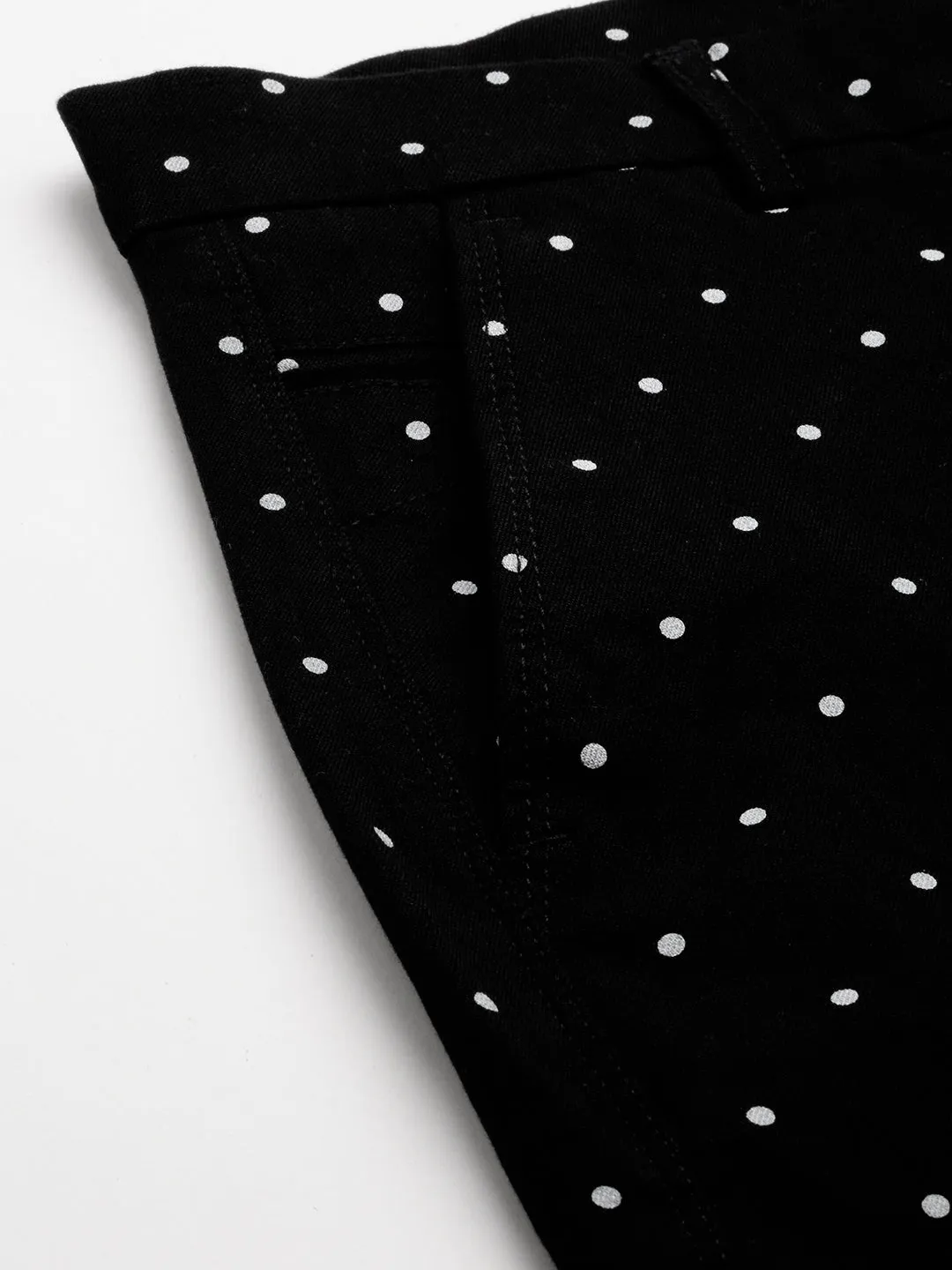Men Black Printed Cotton Chino Shorts