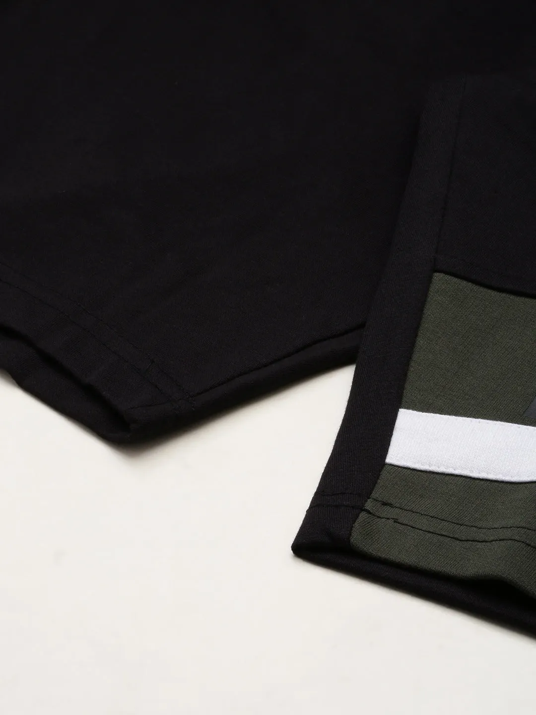 Men Black Regular Fit Sports Shorts