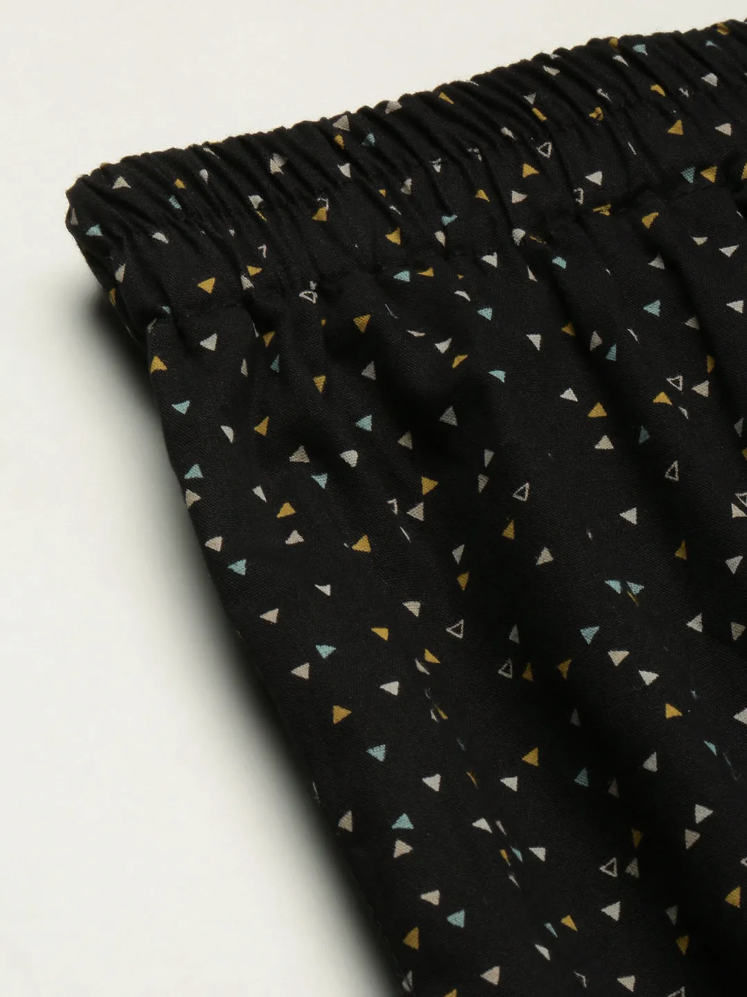 Men Black Slim Fit Conversational Printed Cotton Boxer