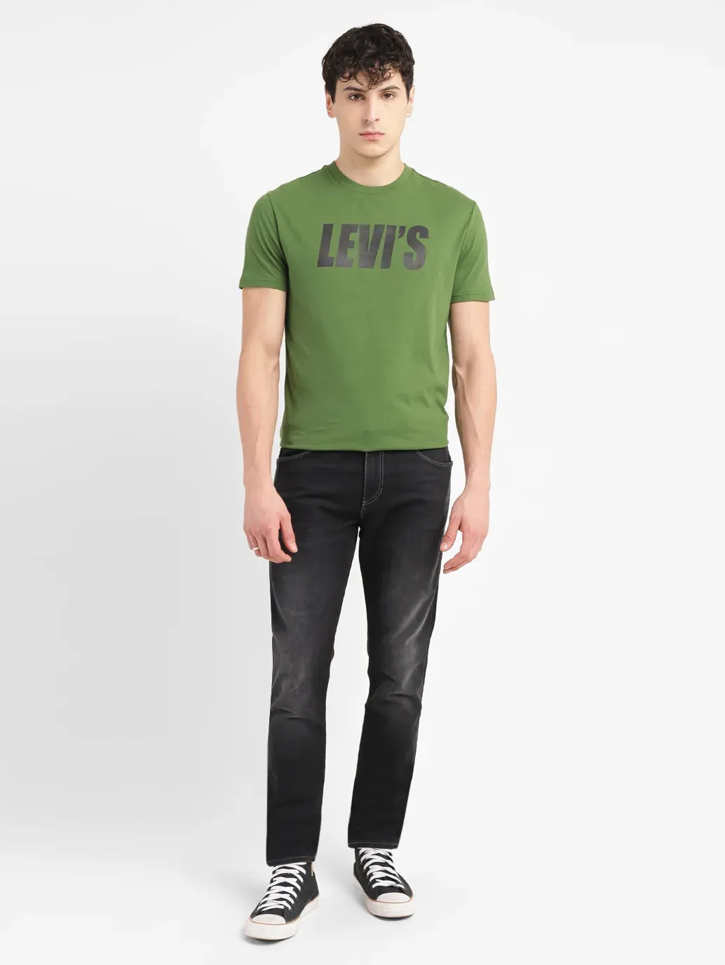 Men's 512 Black Slim Tapered Fit Mid Rise Jeans
