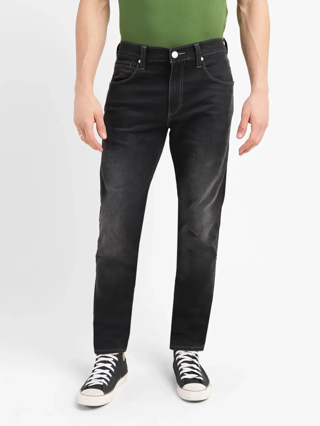 Men's 512 Black Slim Tapered Fit Mid Rise Jeans