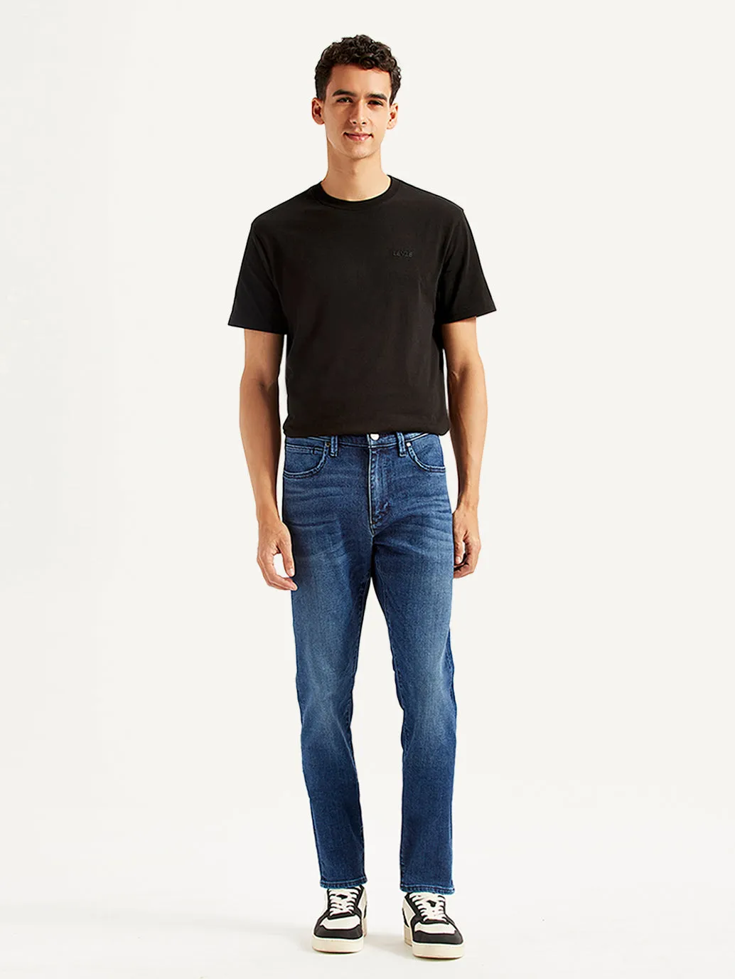 Men's 512 Blue Slim Tapered Fit Mid Rise Jeans