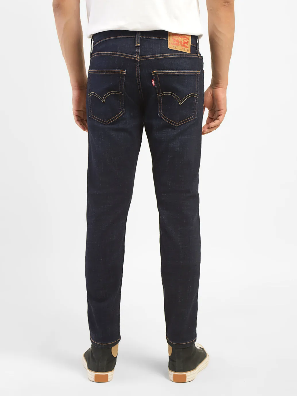 Men's 512 Blue Slim Tapered Fit Mid Rise Jeans