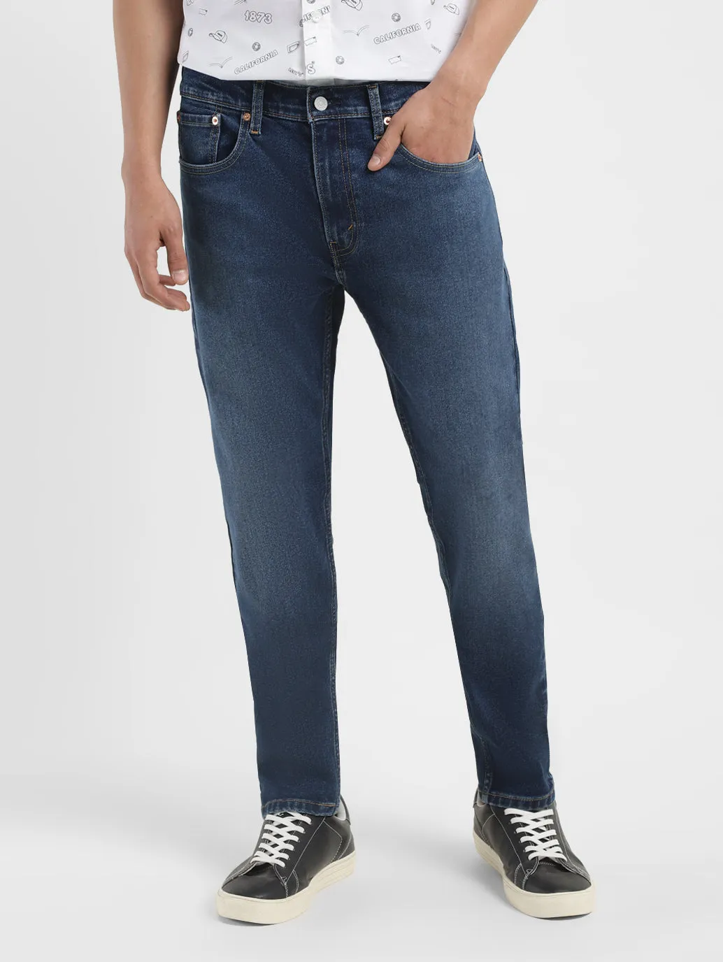 Men's 512 Blue Slim Tapered Fit Mid Rise Jeans