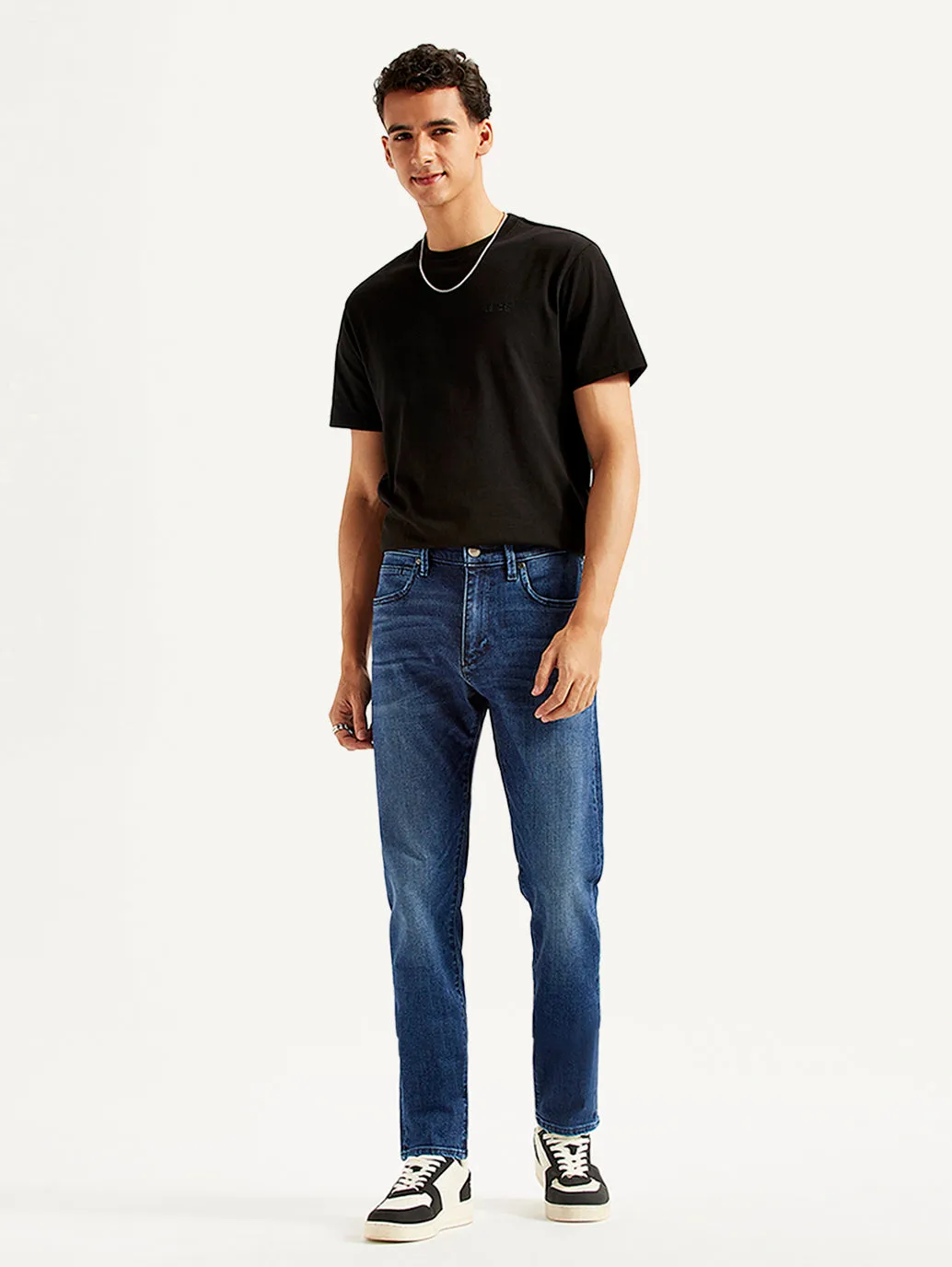 Men's 512 Blue Slim Tapered Fit Mid Rise Jeans