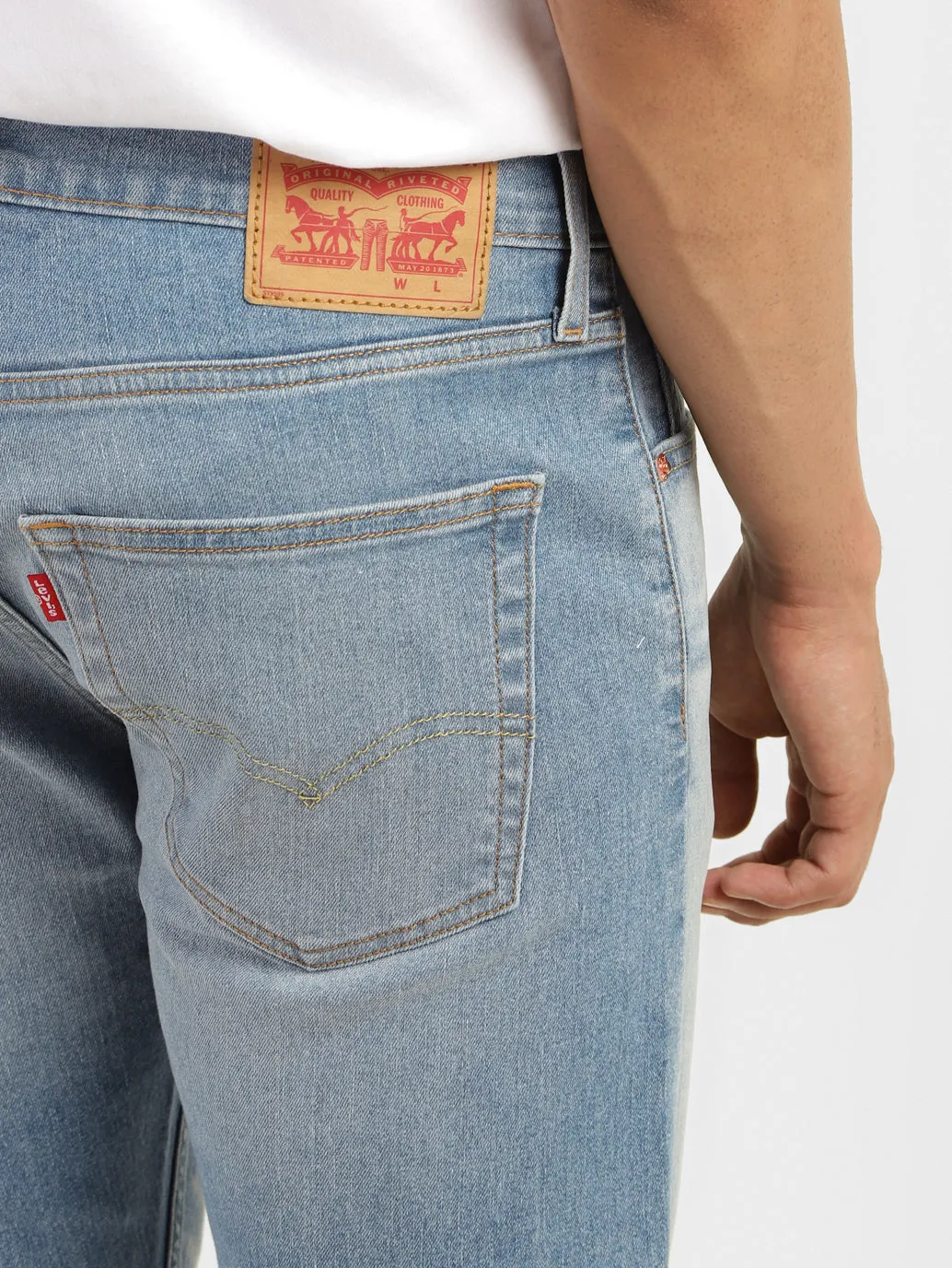 Men's 512 Blue Slim Tapered Fit Mid Rise Jeans