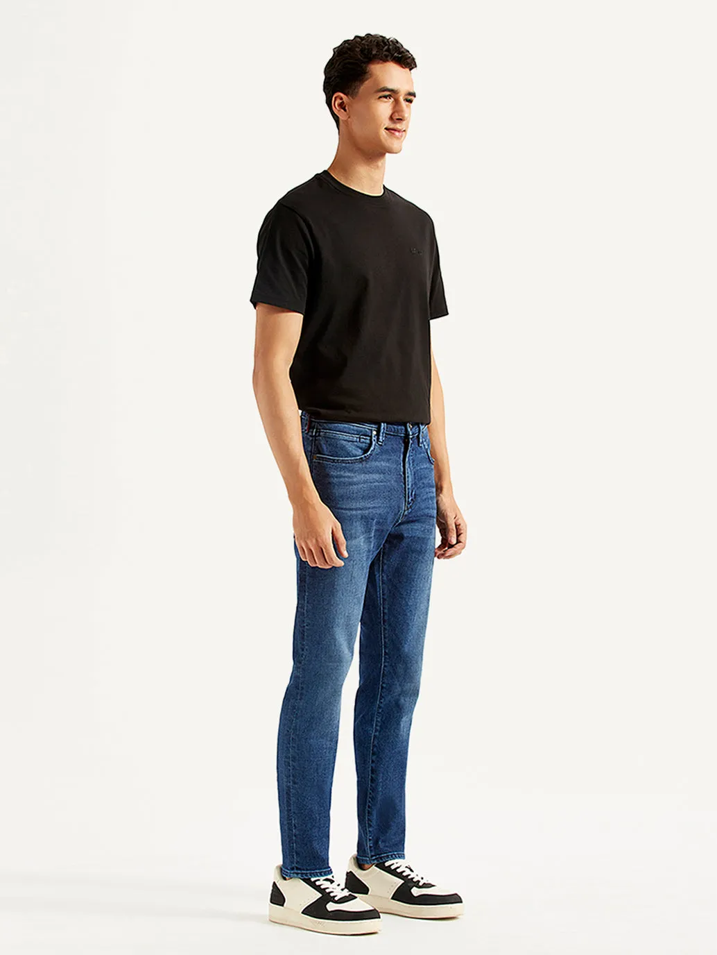 Men's 512 Blue Slim Tapered Fit Mid Rise Jeans