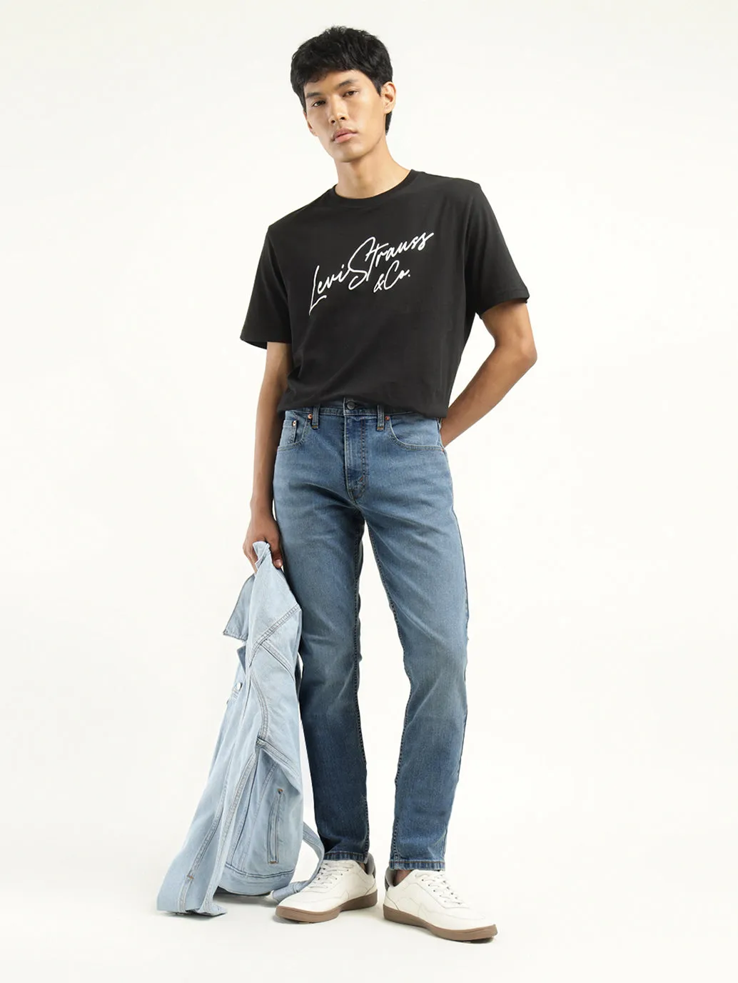Men's 512 Indigo Slim Tapered Fit Mid Rise Jeans