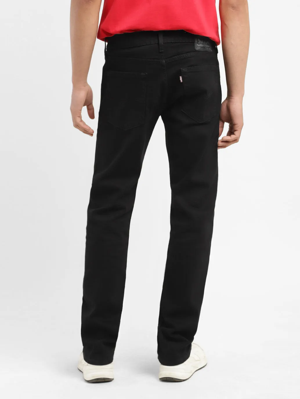 Men's 513 Black Slim Straight Fit Mid Rise Jeans
