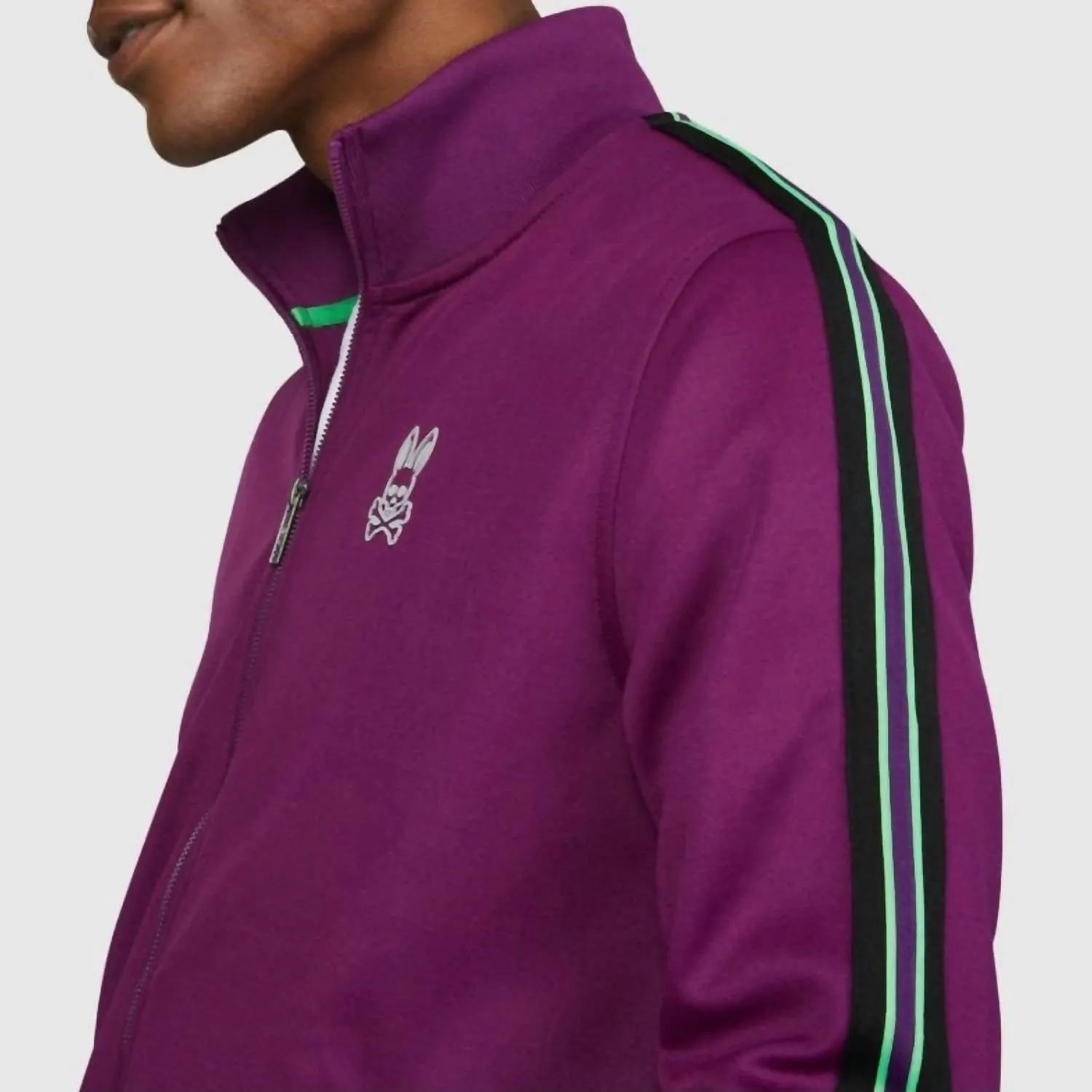 Men's Crosby Track Jacket In Mulberry