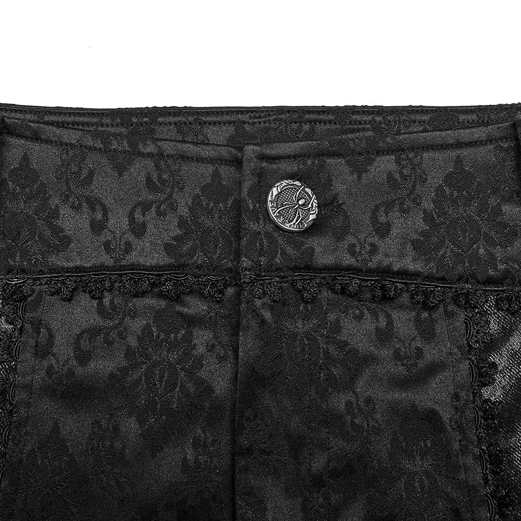 Men's Gothic Jacquard Lace Pants
