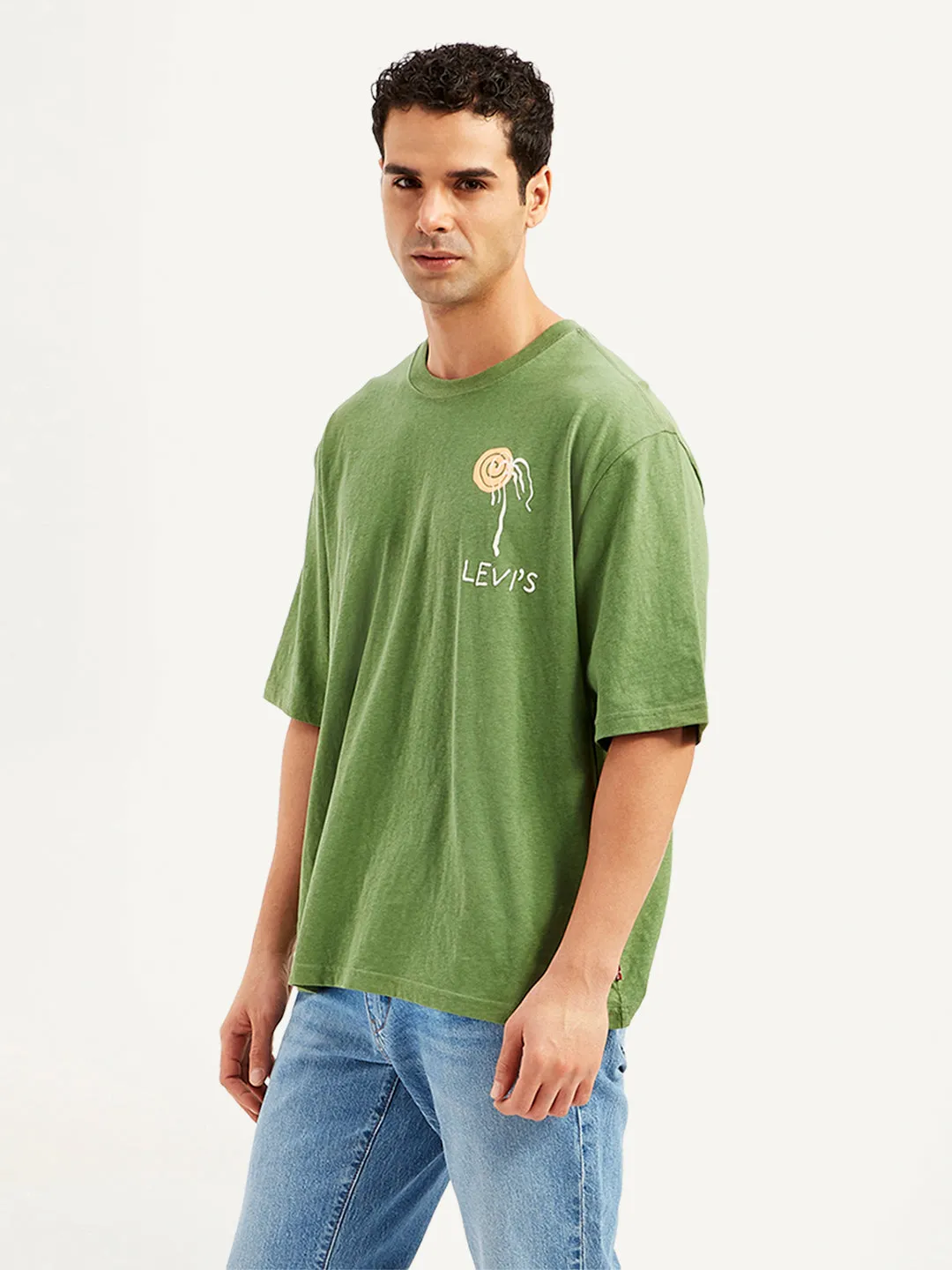 Men's Graphic Print Loose Fit T-Shirt