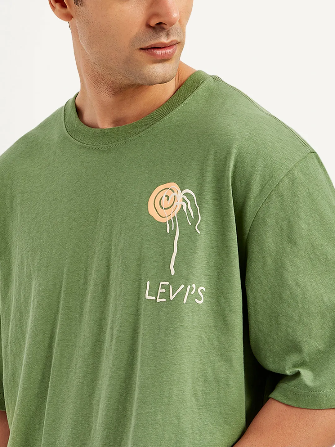 Men's Graphic Print Loose Fit T-Shirt