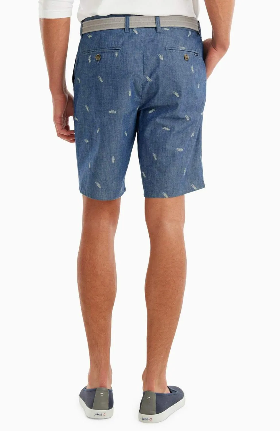 Men's Hula Garment Dyed Shorts In Chambray