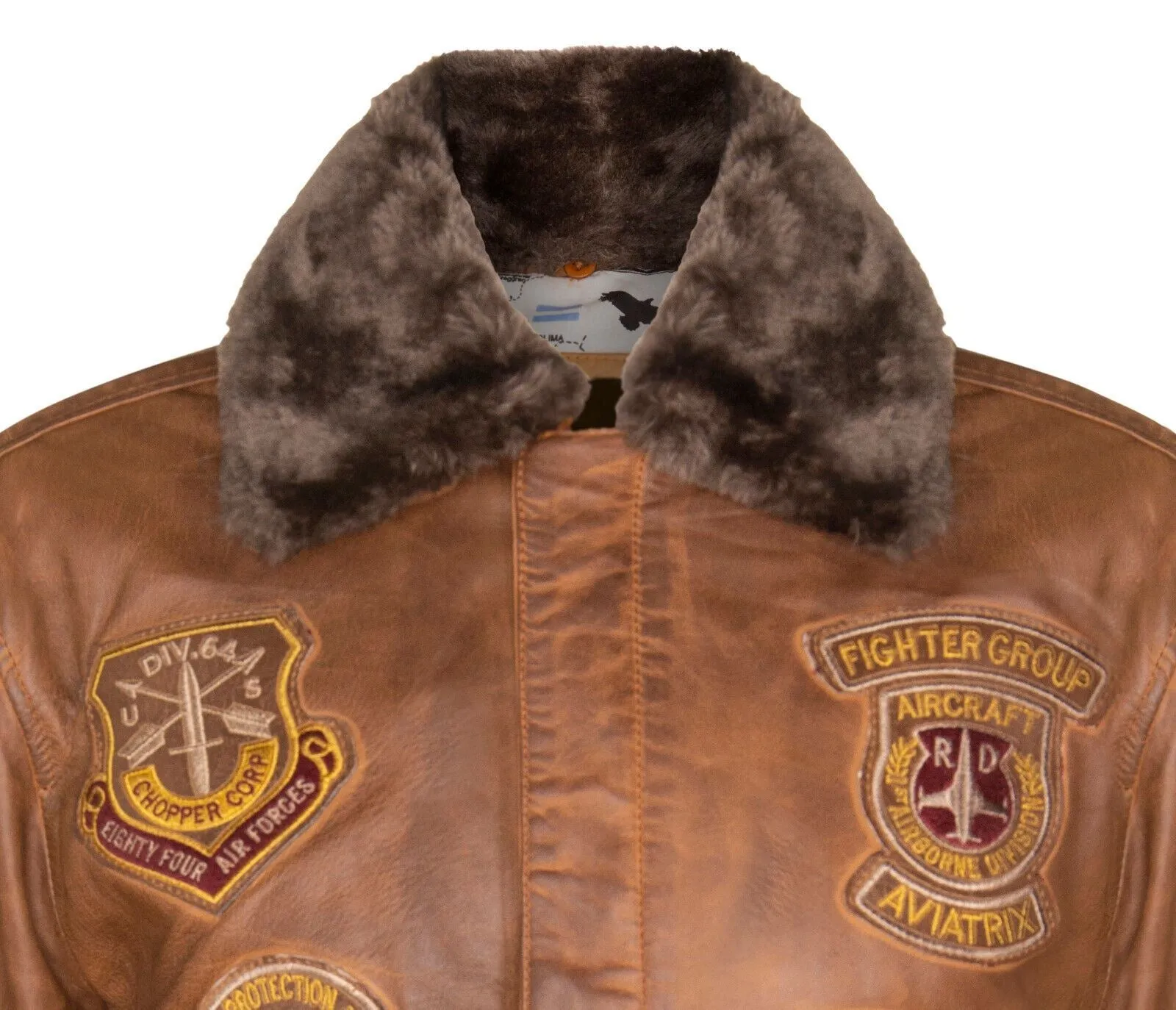 Mens Leather Air Force Bomber Jacket - Belgrade