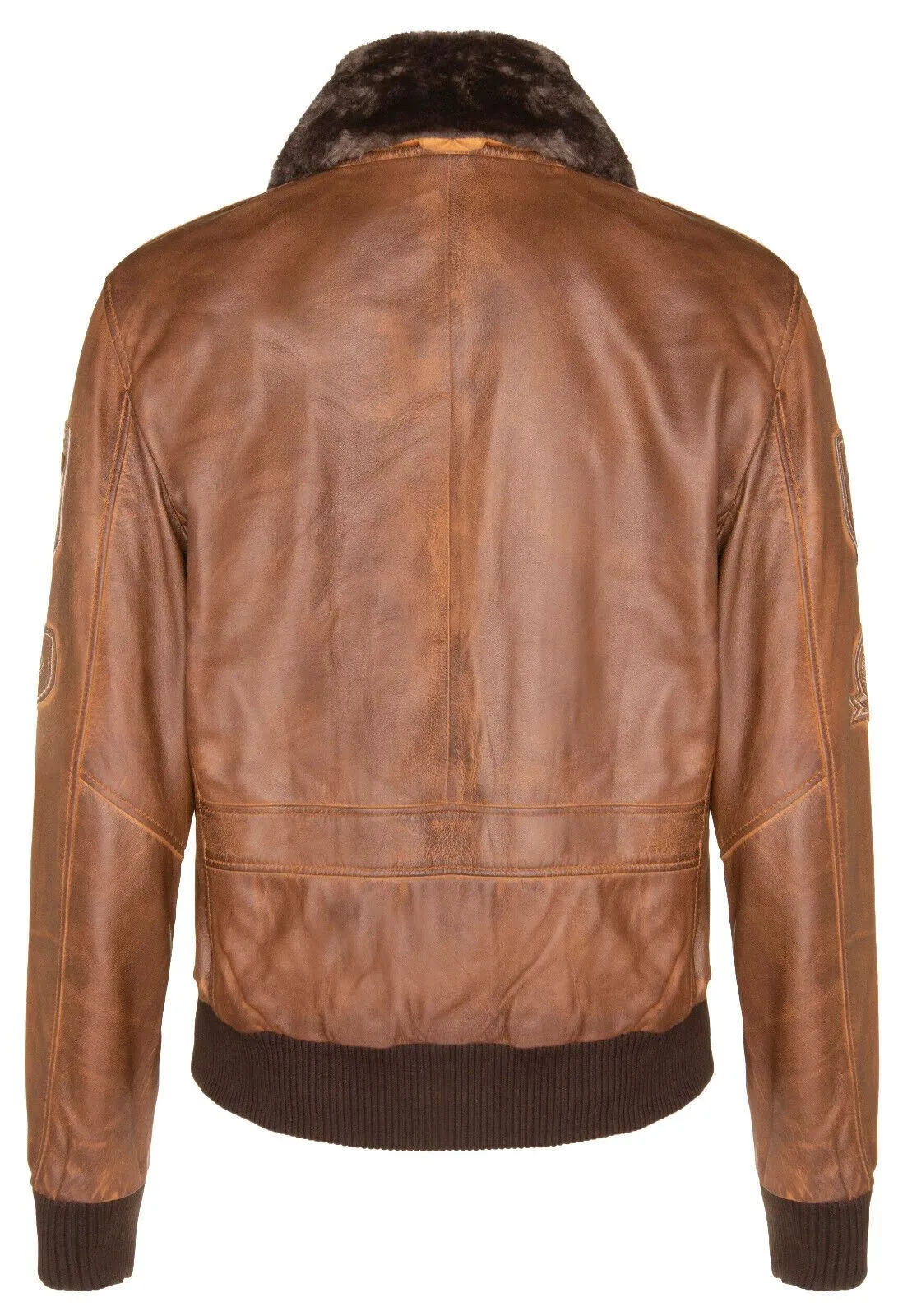 Mens Leather Air Force Bomber Jacket - Belgrade