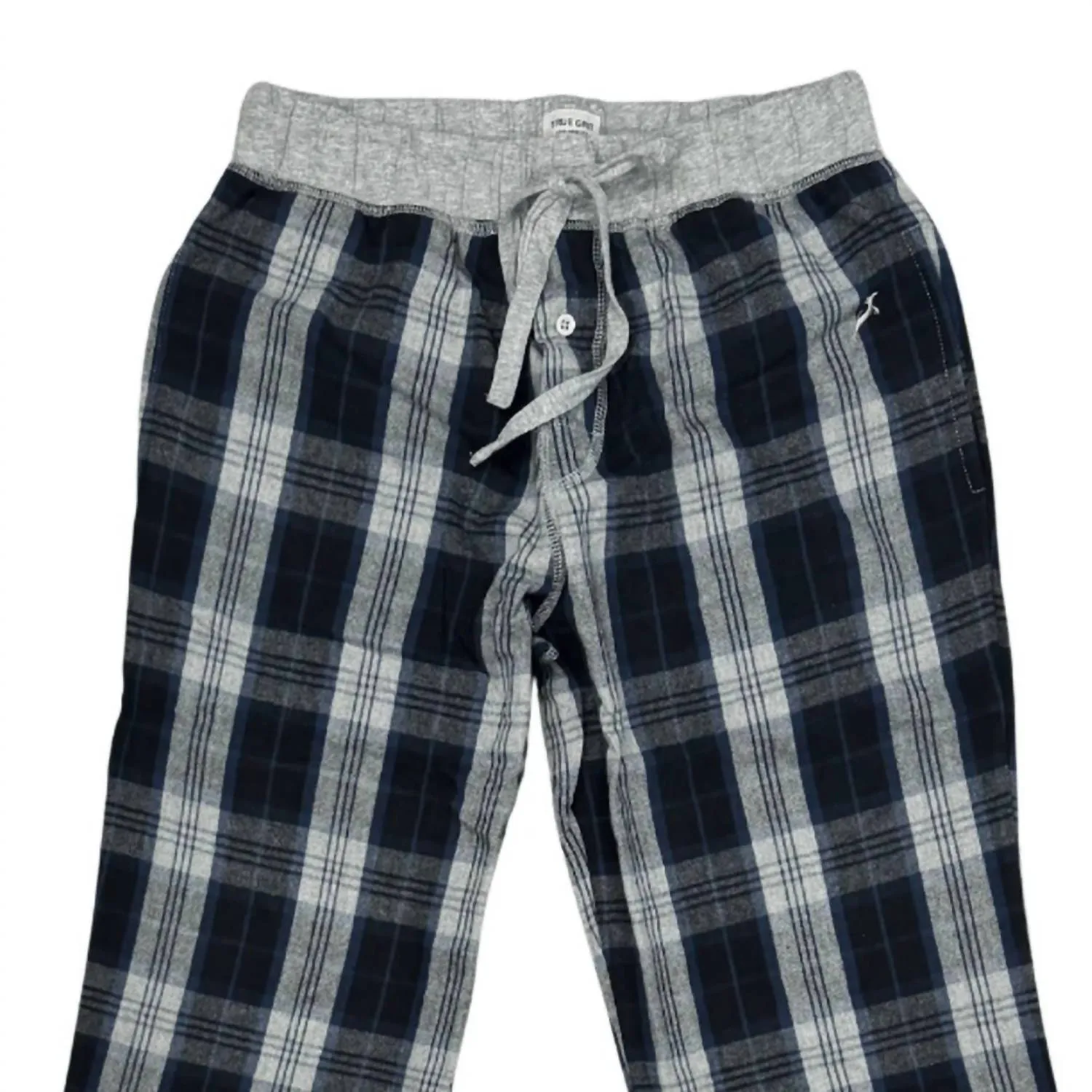 Men's Mountain Checks Flannel Pants In Blue Multi