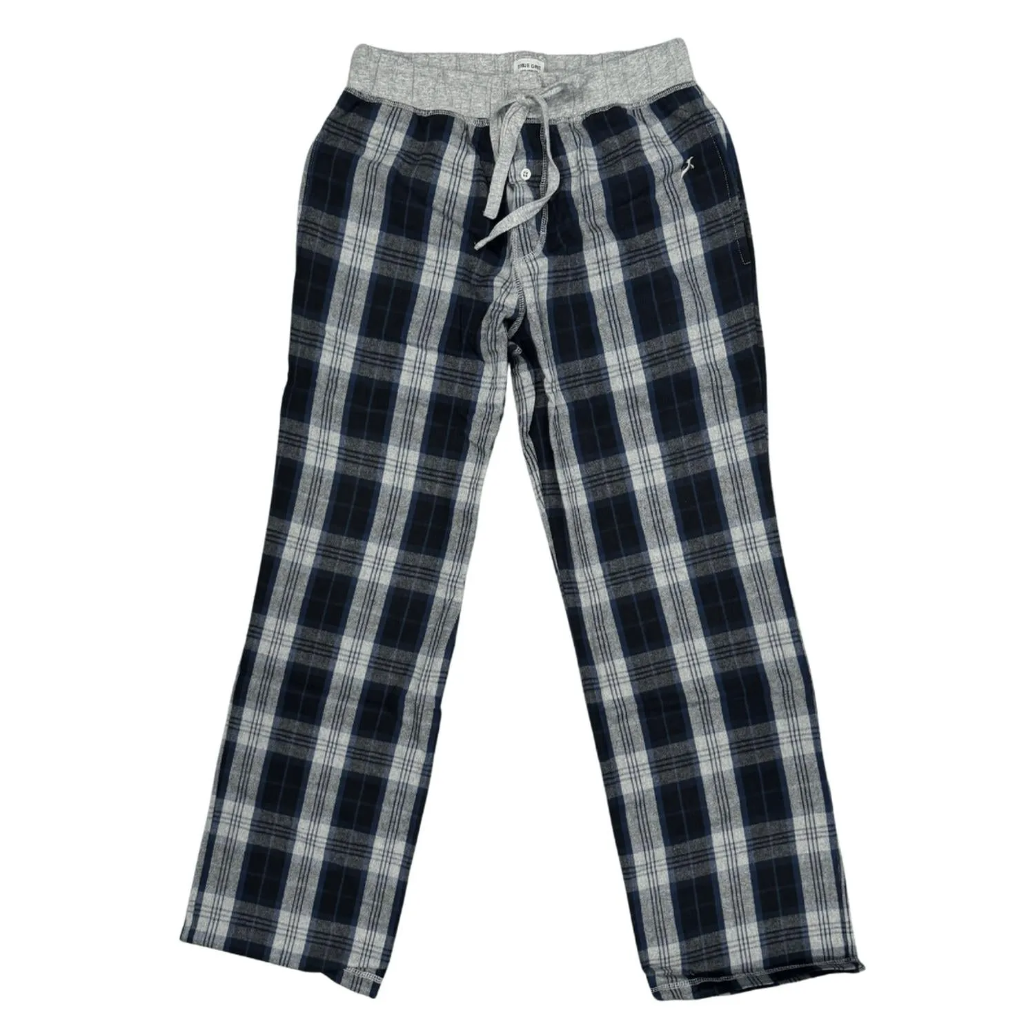 Men's Mountain Checks Flannel Pants In Blue Multi